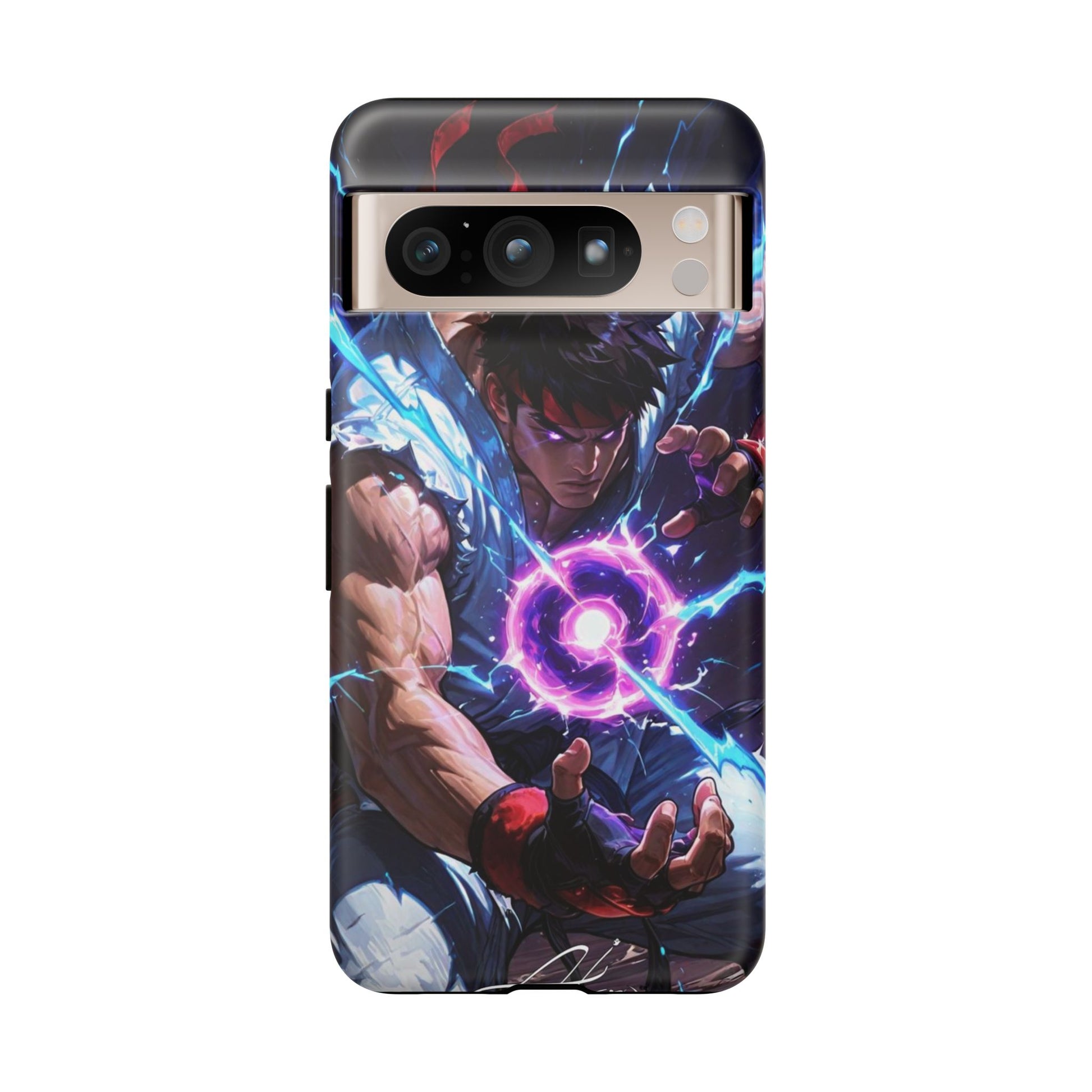 Street Fighter Ryu Gamer Art Tough Cases for iPhones, Samsung, and Pixel