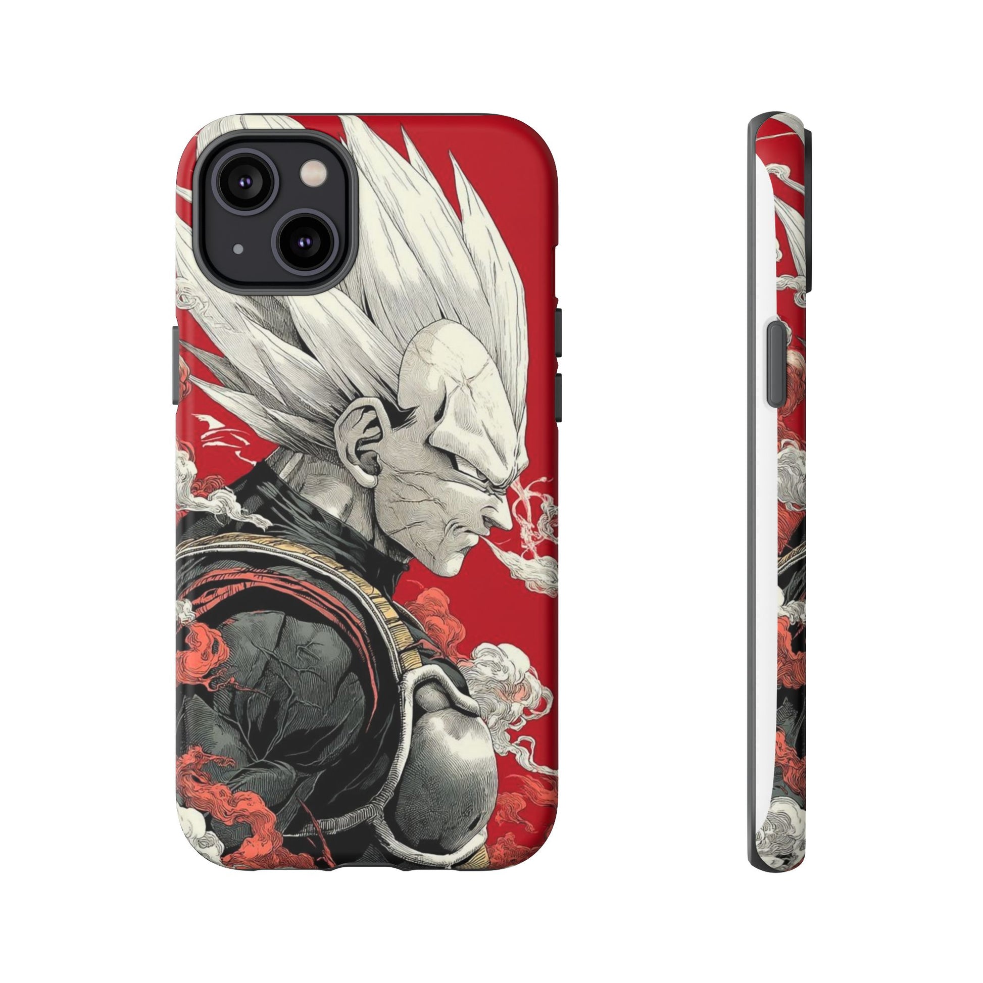 Dragon Ball Z Vegeta Anime Tough Cases for iPhones, Samsung, and Pixel