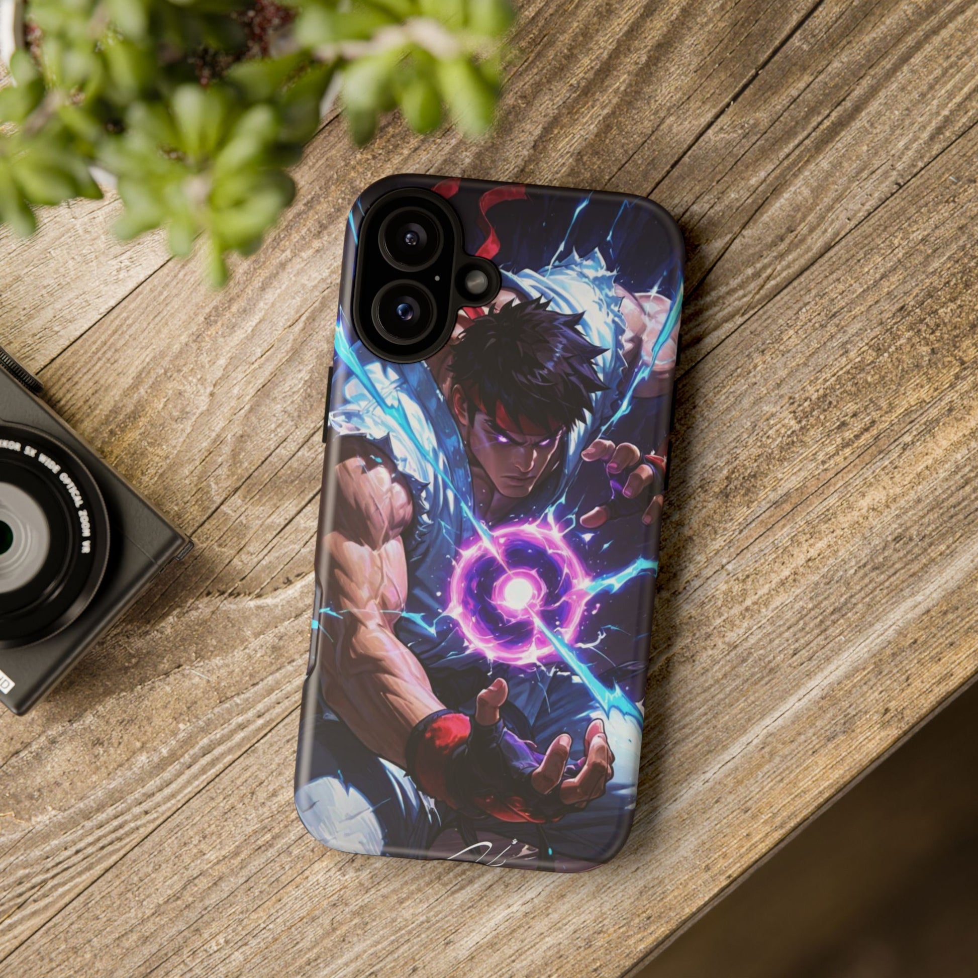 Street Fighter Ryu Gamer Art Tough Cases for iPhones, Samsung, and Pixel