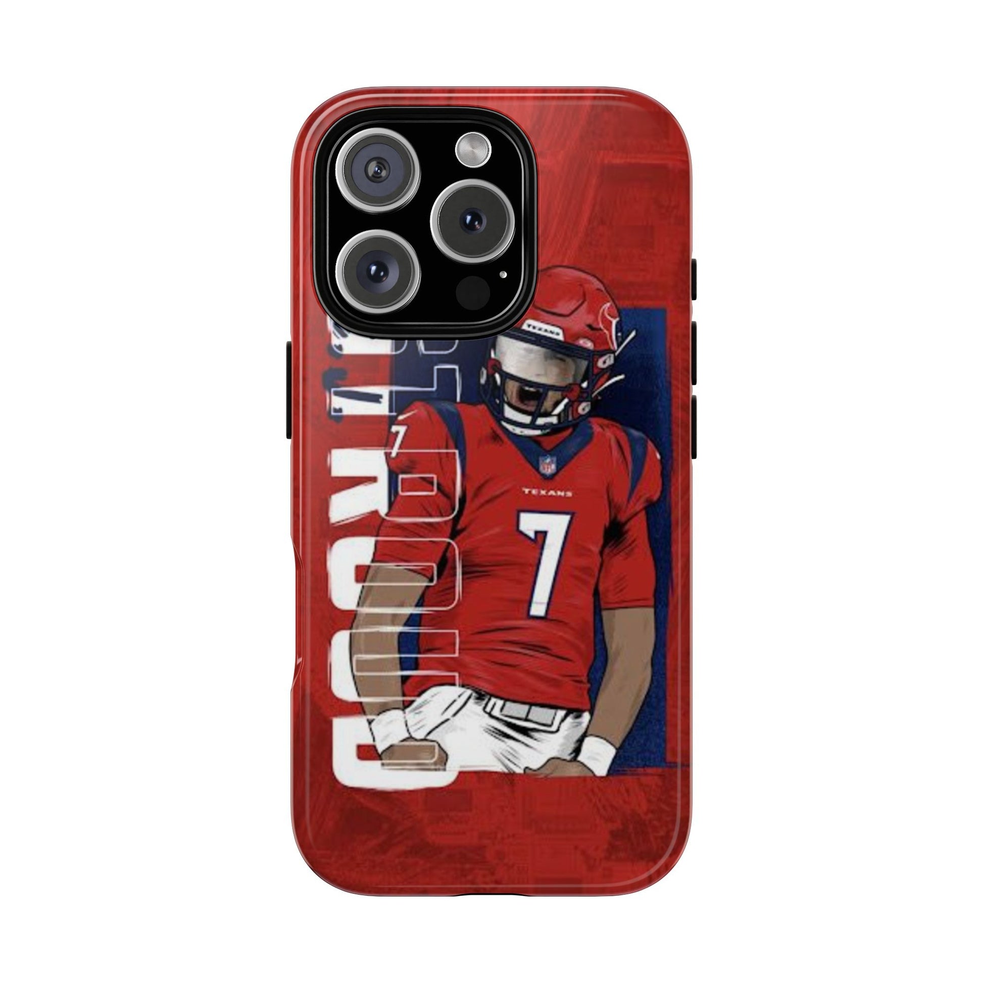 Houston Texans Football CJ Stroud Tough Cases for iPhones, Samsung, and Pixel