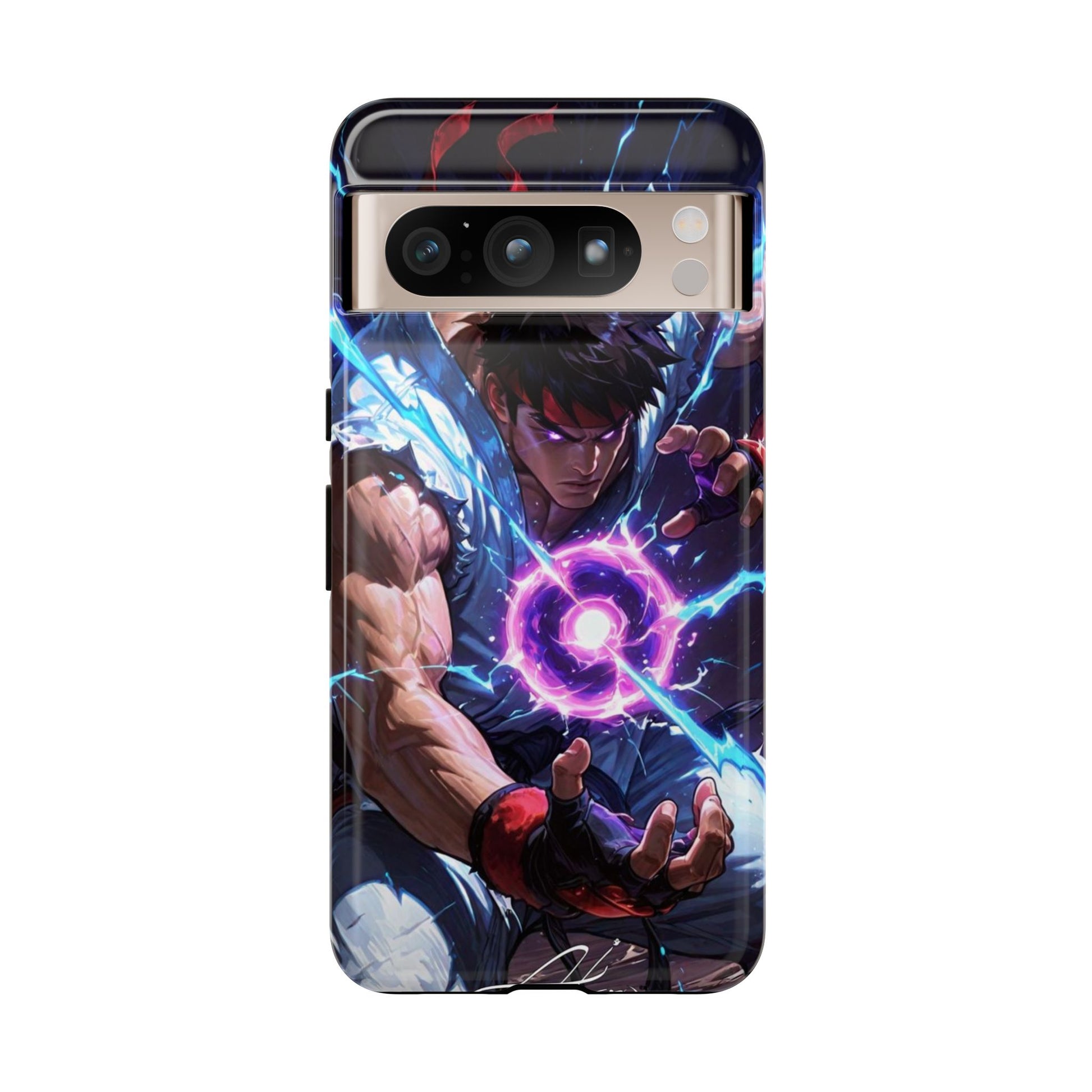 Street Fighter Ryu Gamer Art Tough Cases for iPhones, Samsung, and Pixel