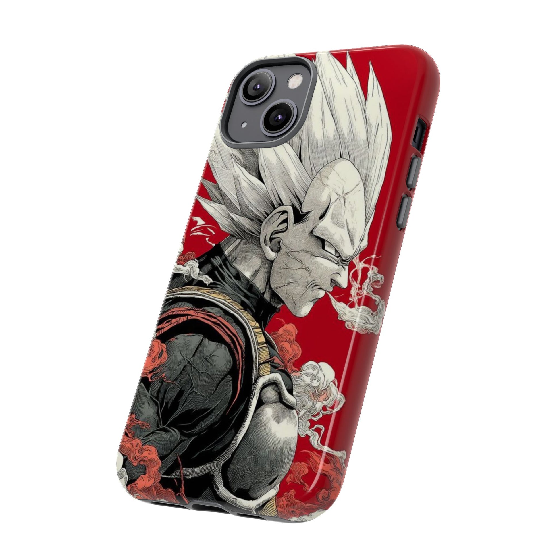 Dragon Ball Z Vegeta Anime Tough Cases for iPhones, Samsung, and Pixel