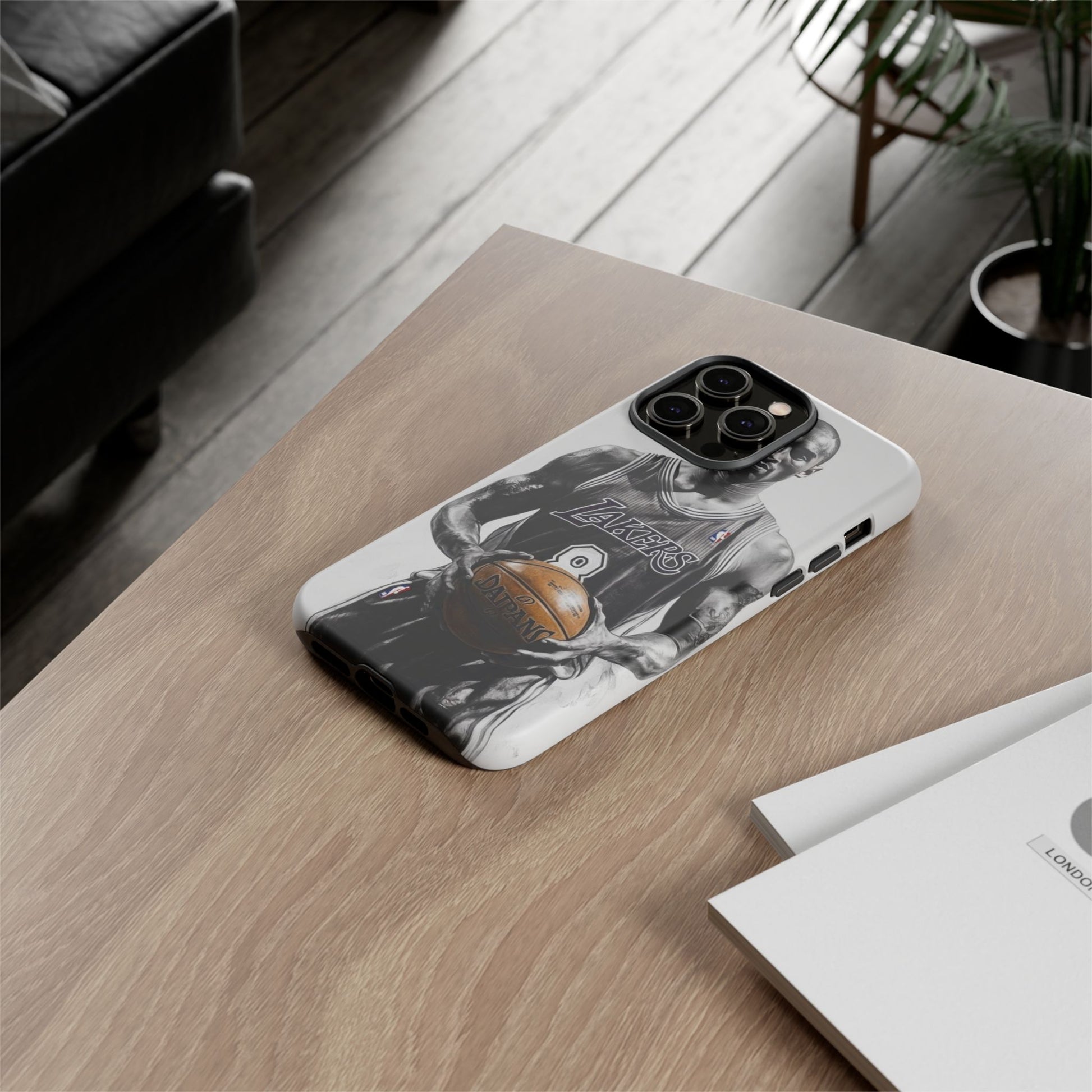 Kobe Basketball Art Tough Cases for iPhones, Samsung, and Pixel