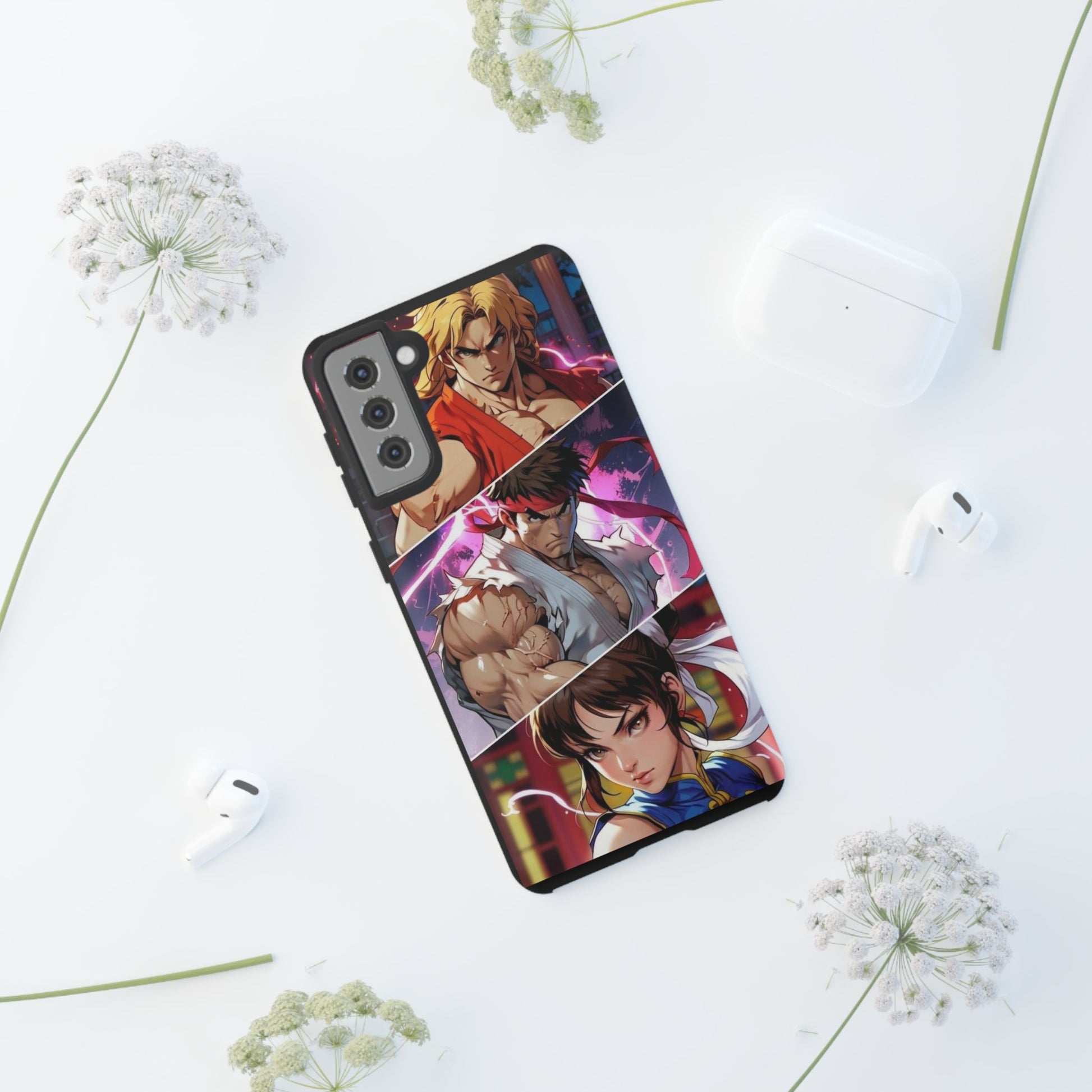 Street Fighter Gamer Theme Tough Cases for iPhones, Samsung, and Pixel