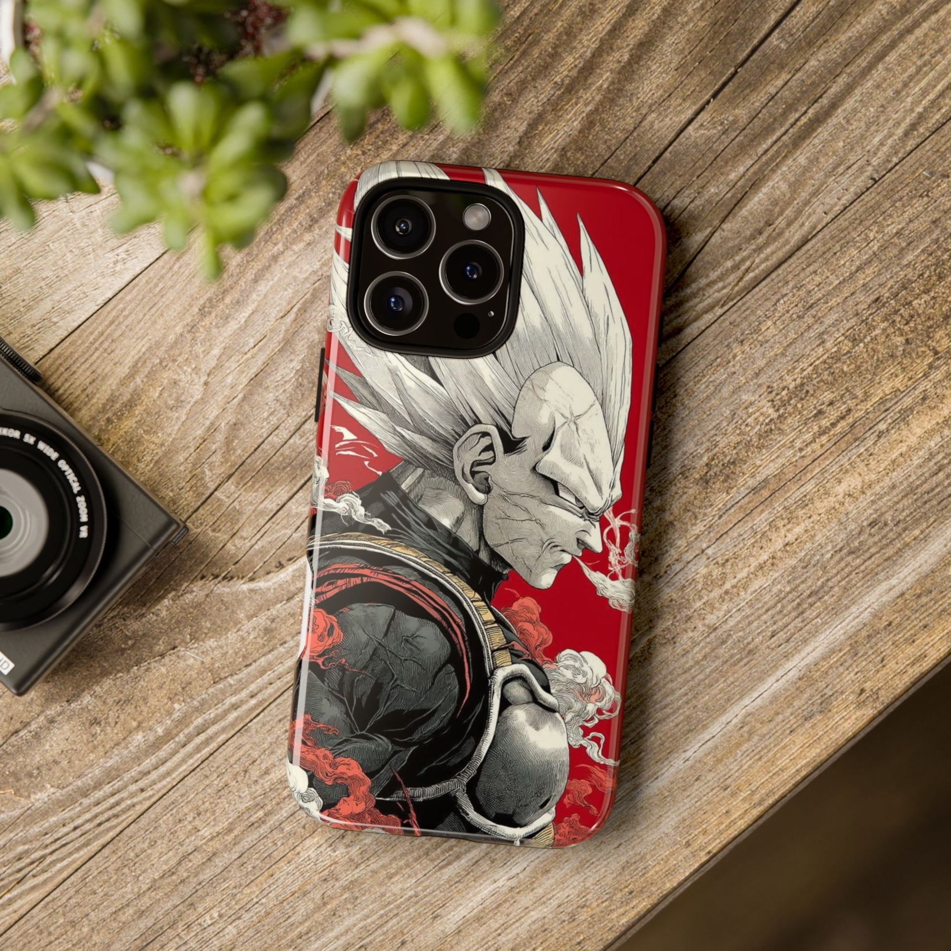 Dragon Ball Z Vegeta Anime Tough Cases for iPhones, Samsung, and Pixel
