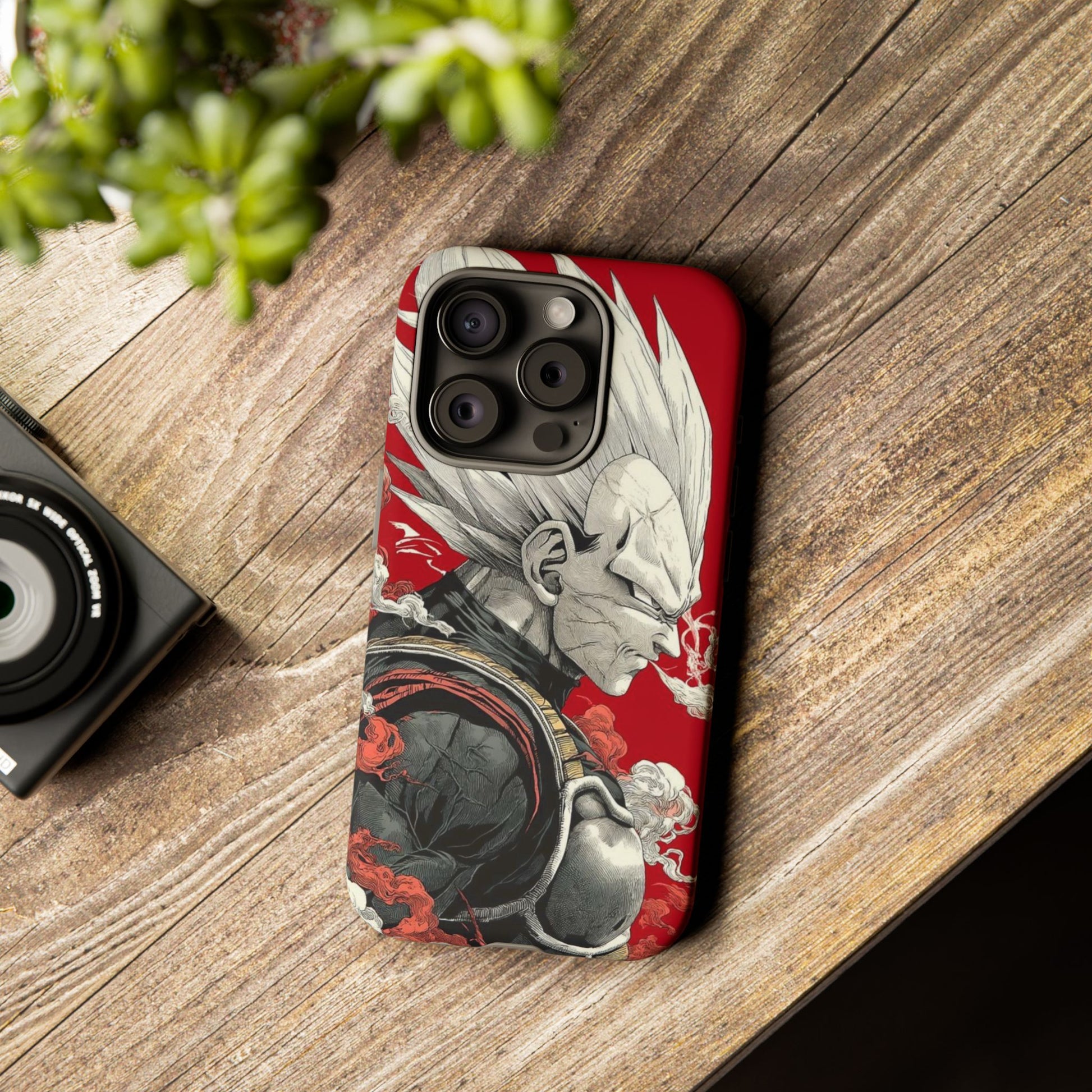 Dragon Ball Z Vegeta Anime Tough Cases for iPhones, Samsung, and Pixel