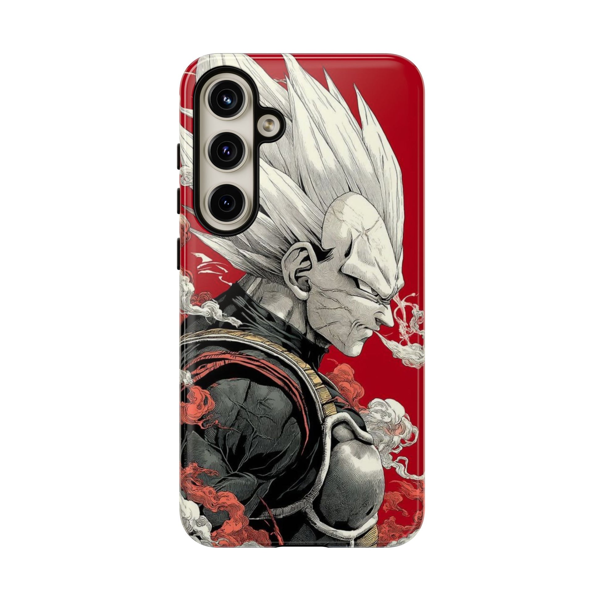 Dragon Ball Z Vegeta Anime Tough Cases for iPhones, Samsung, and Pixel