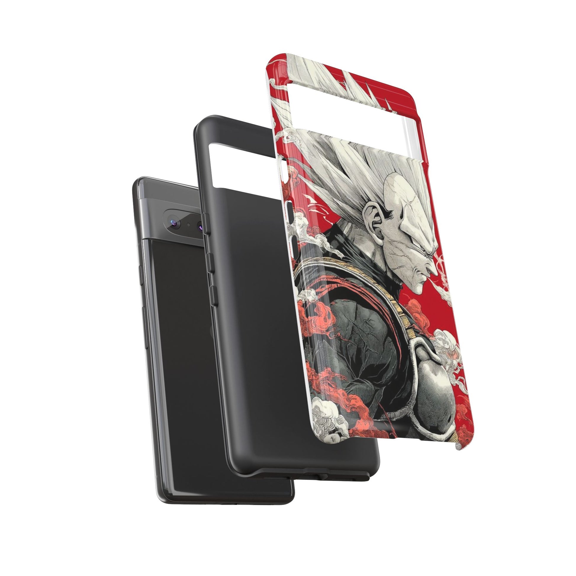 Dragon Ball Z Vegeta Anime Tough Cases for iPhones, Samsung, and Pixel