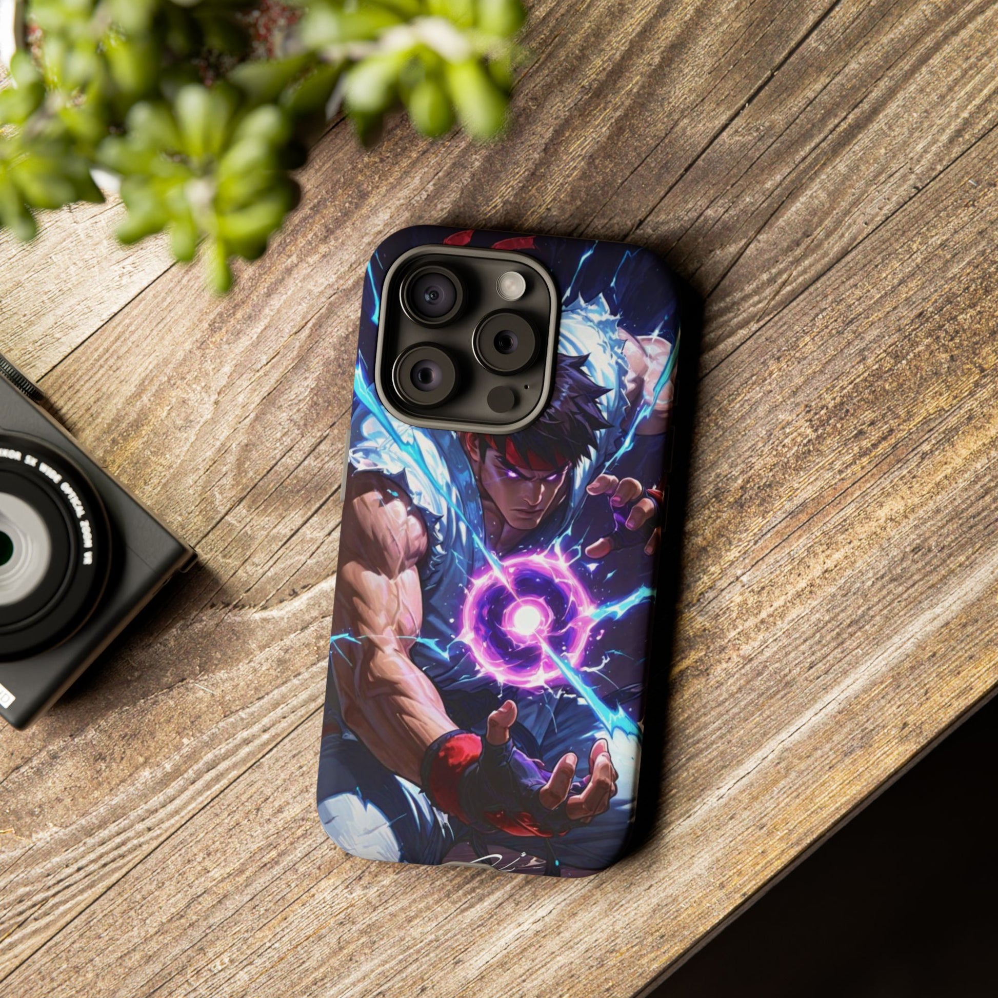 Street Fighter Ryu Gamer Art Tough Cases for iPhones, Samsung, and Pixel