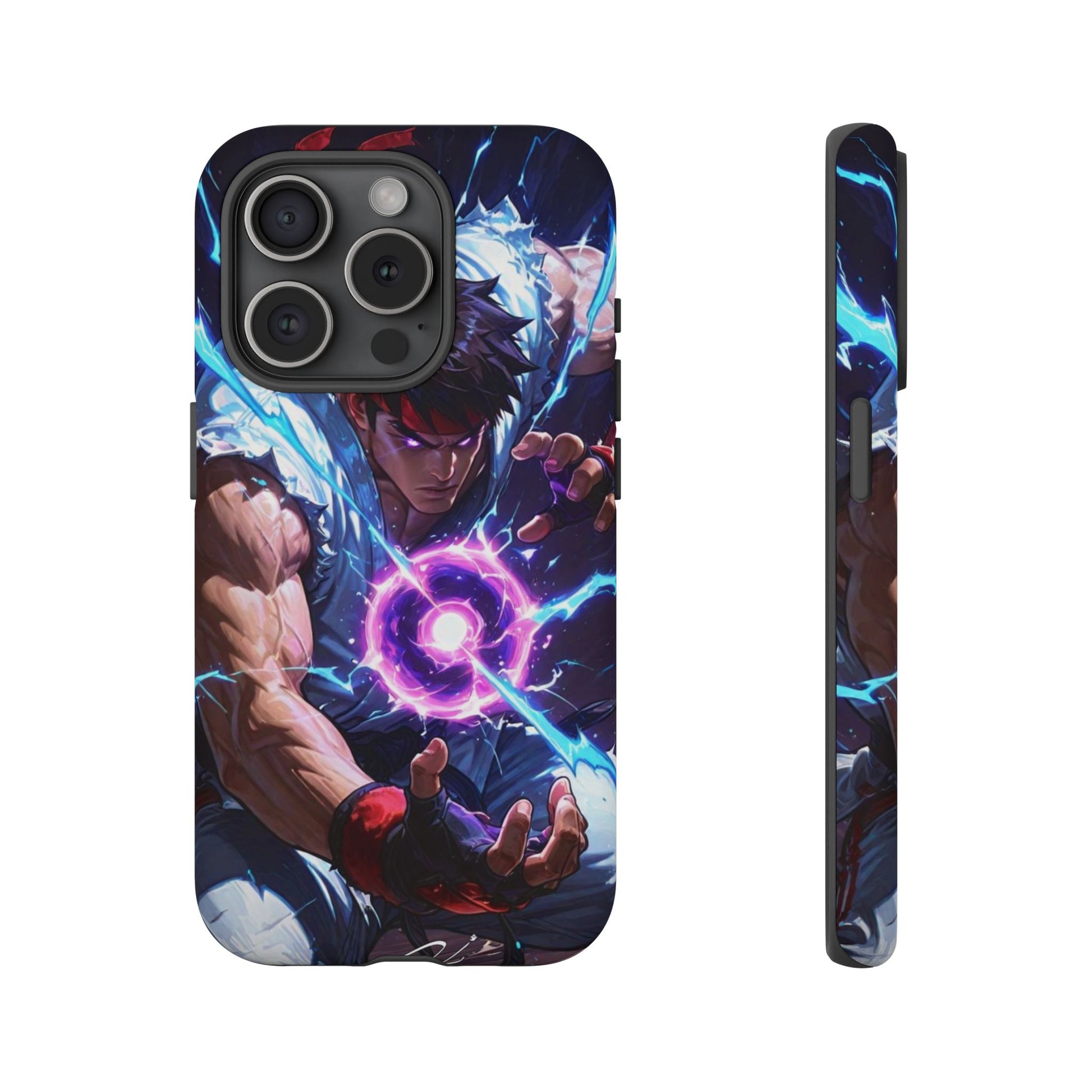 Street Fighter Ryu Gamer Art Tough Cases for iPhones, Samsung, and Pixel