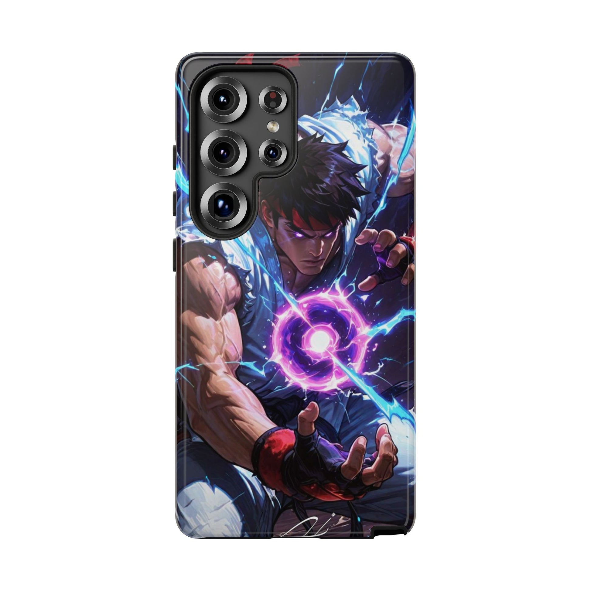 Street Fighter Ryu Gamer Art Tough Cases for iPhones, Samsung, and Pixel
