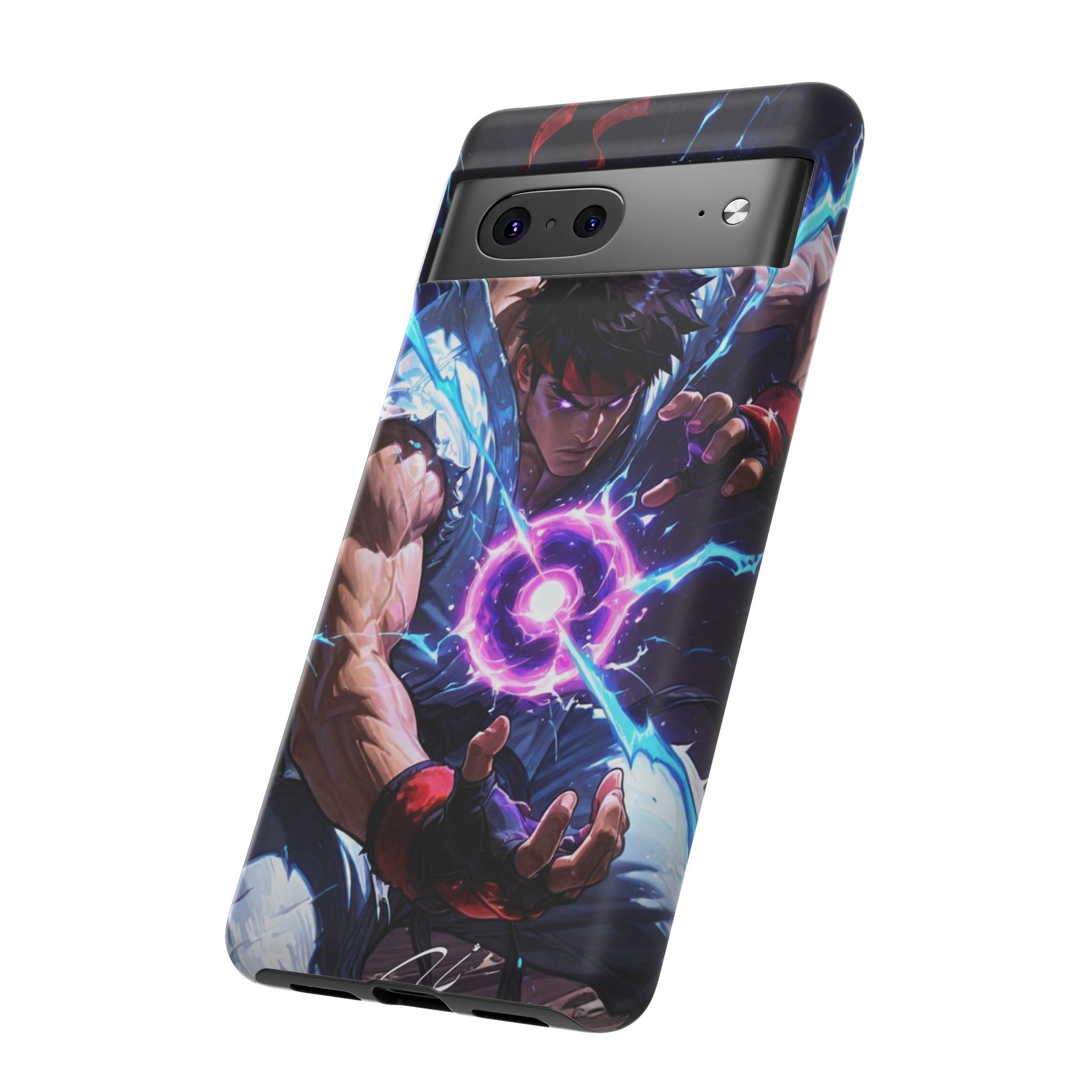 Street Fighter Ryu Gamer Art Tough Cases for iPhones, Samsung, and Pixel