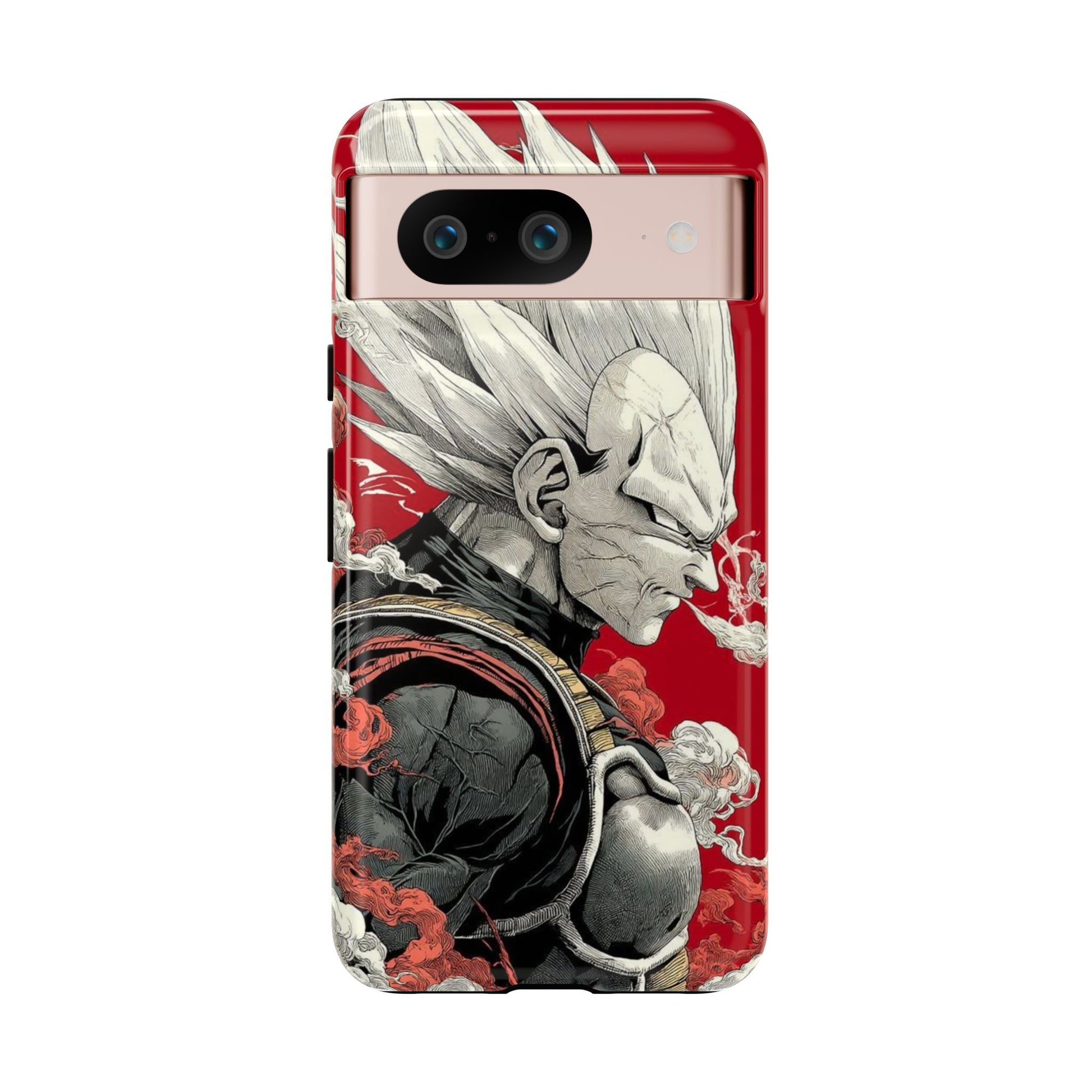 Dragon Ball Z Vegeta Anime Tough Cases for iPhones, Samsung, and Pixel
