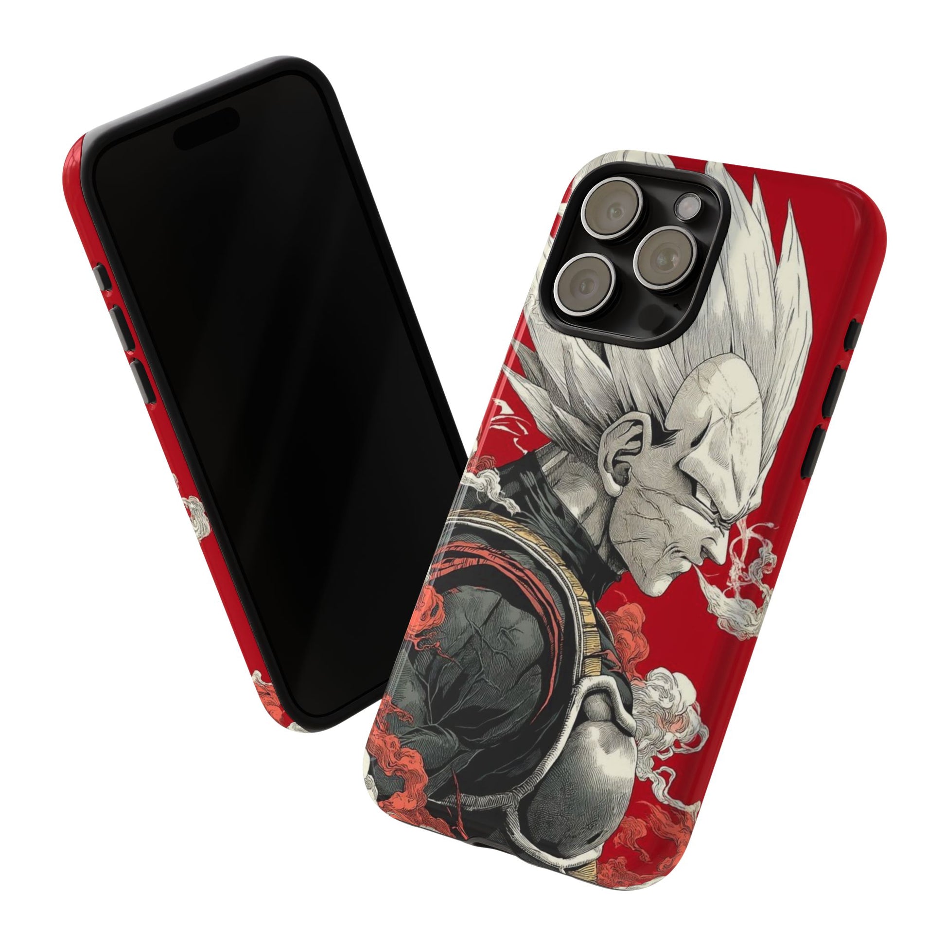 Dragon Ball Z Vegeta Anime Tough Cases for iPhones, Samsung, and Pixel