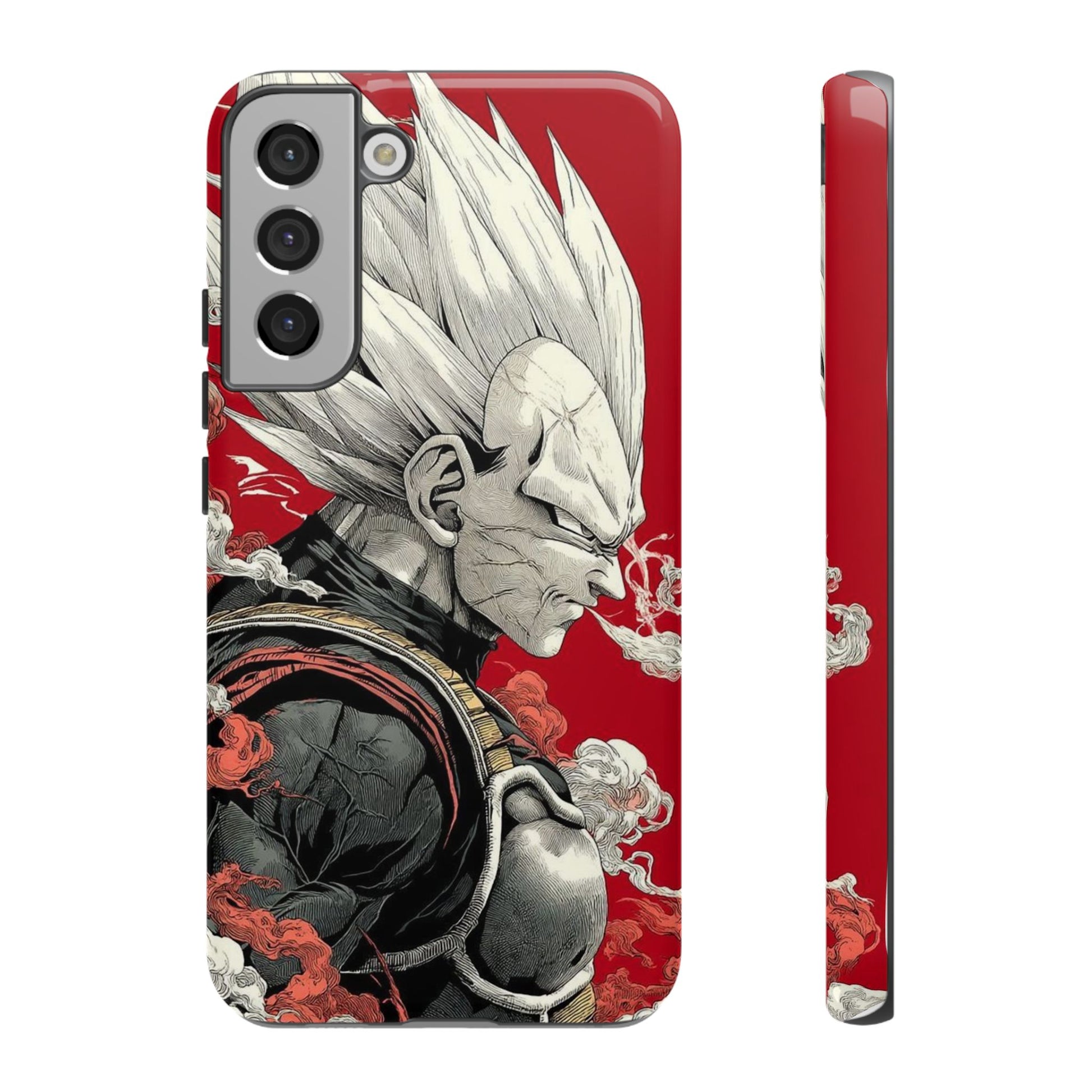 Dragon Ball Z Vegeta Anime Tough Cases for iPhones, Samsung, and Pixel