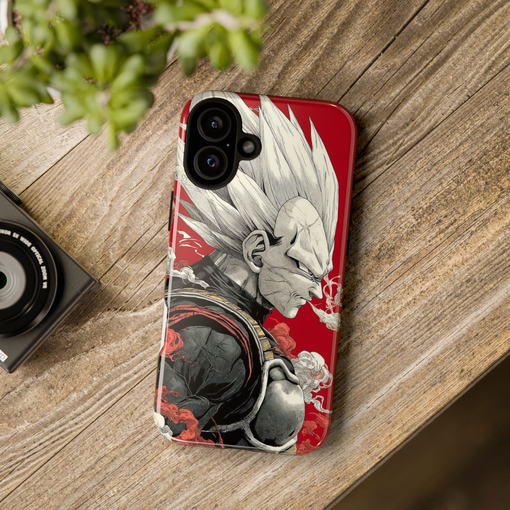 Dragon Ball Z Vegeta Anime Tough Cases for iPhones, Samsung, and Pixel