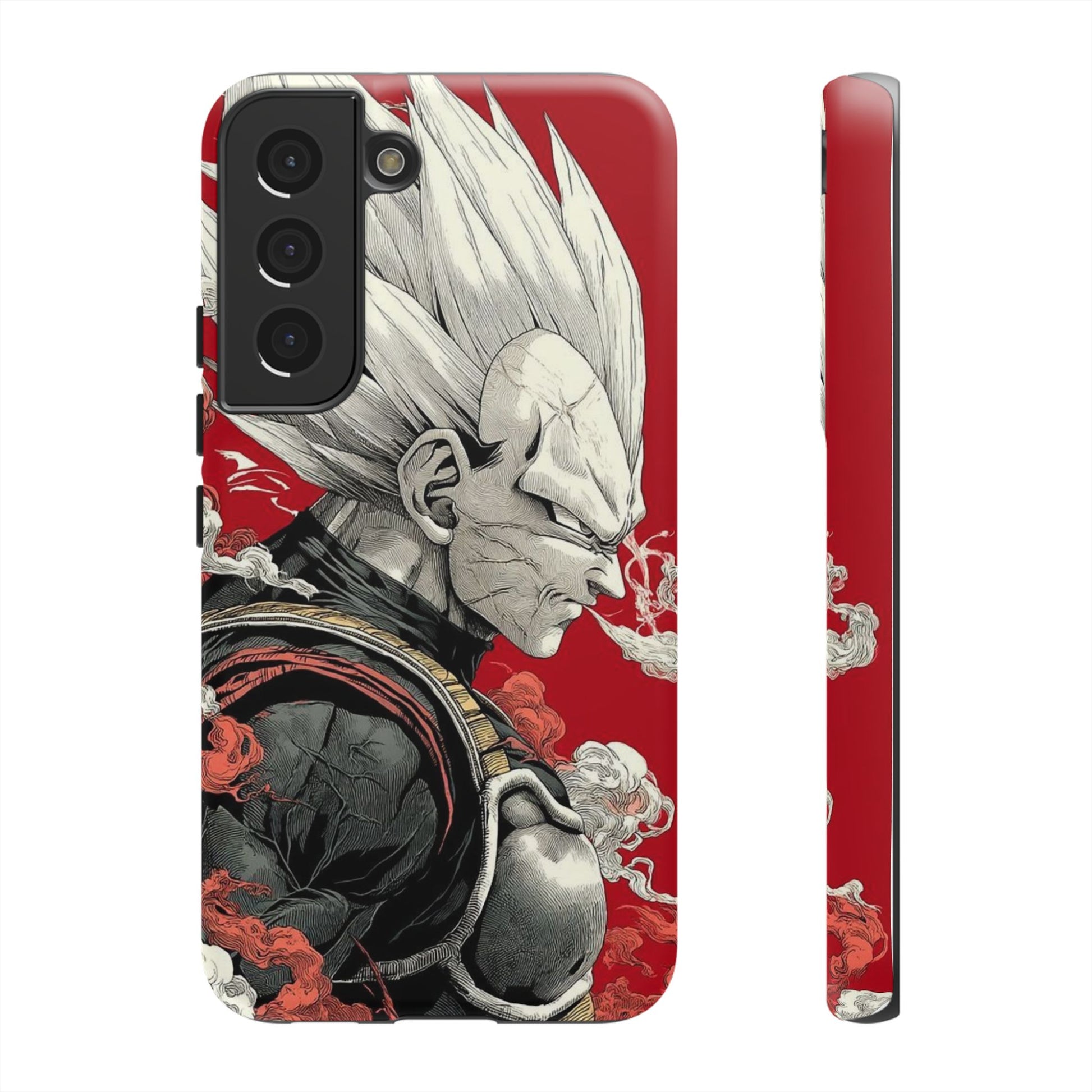 Dragon Ball Z Vegeta Anime Tough Cases for iPhones, Samsung, and Pixel