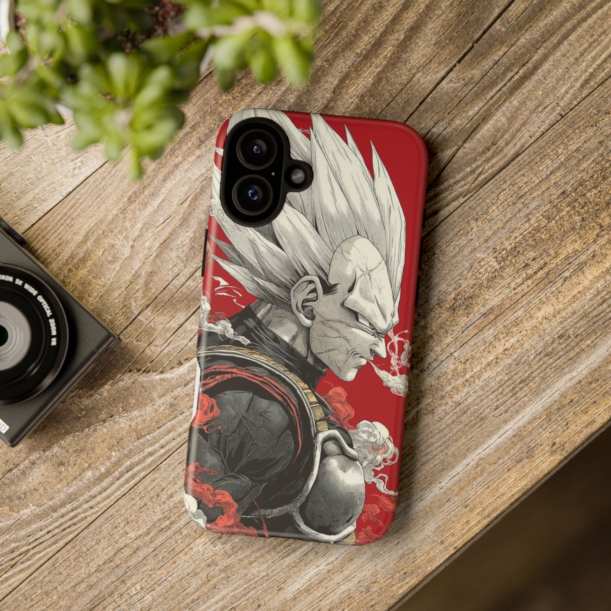 Dragon Ball Z Vegeta Anime Tough Cases for iPhones, Samsung, and Pixel