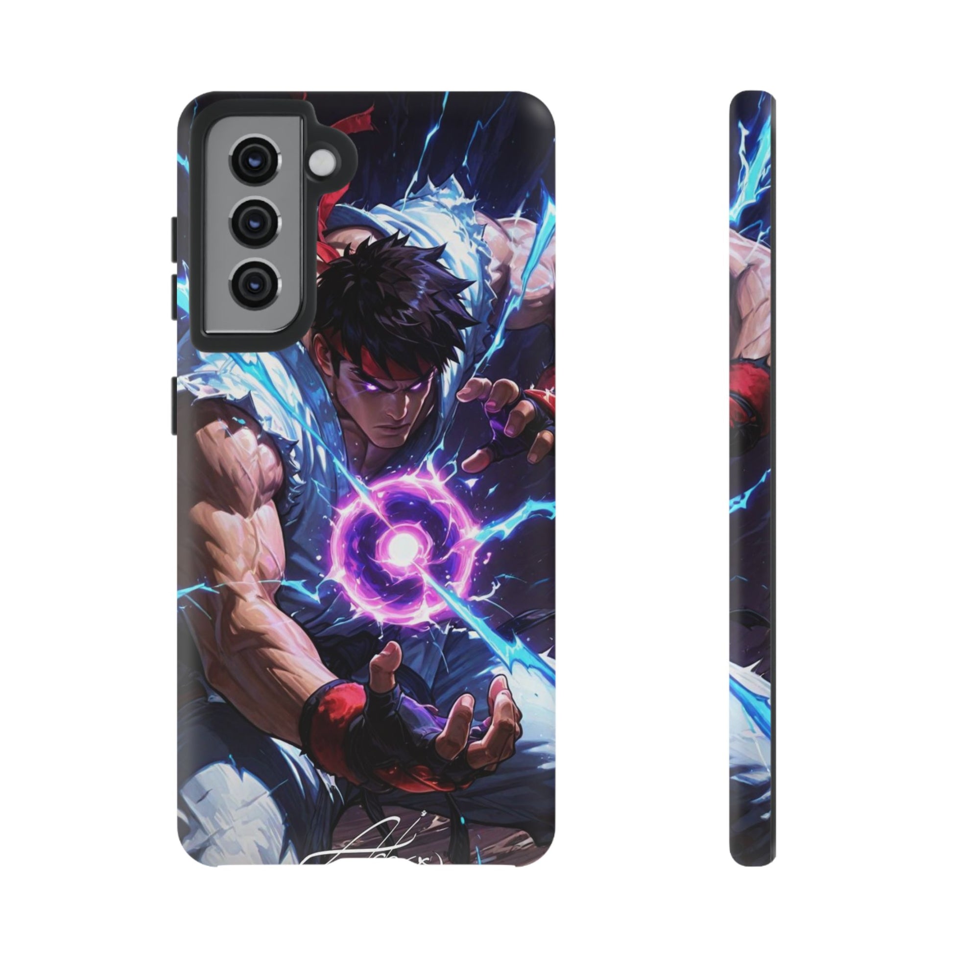 Street Fighter Ryu Gamer Art Tough Cases for iPhones, Samsung, and Pixel