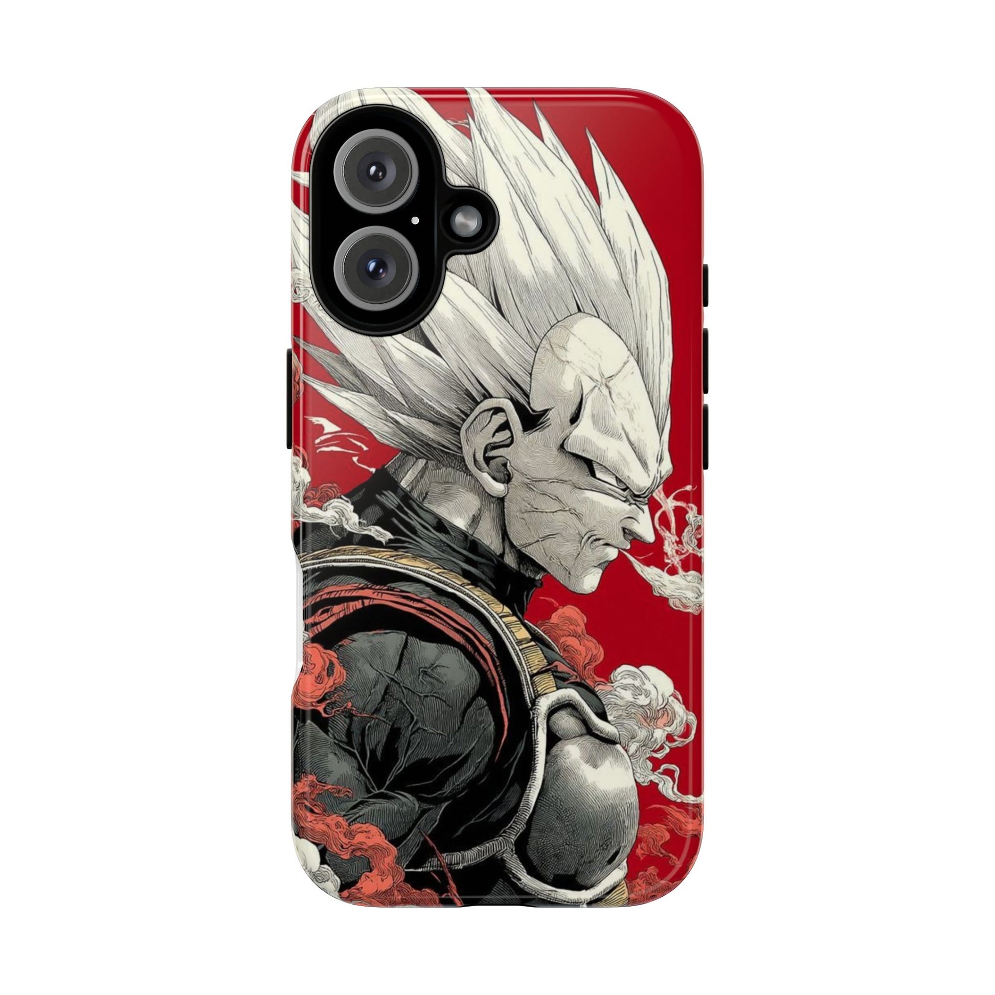 Dragon Ball Z Vegeta Anime Tough Cases for iPhones, Samsung, and Pixel
