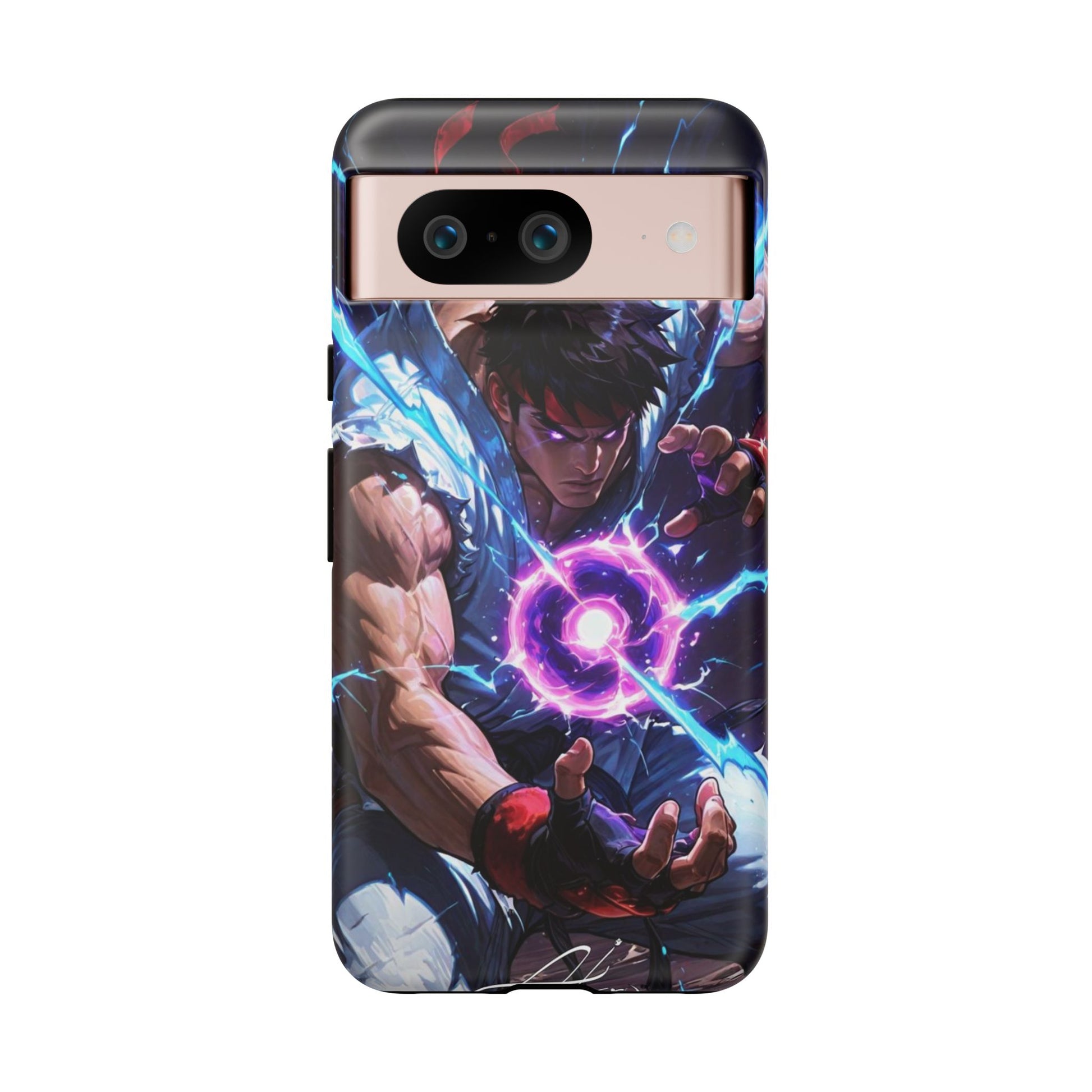Street Fighter Ryu Gamer Art Tough Cases for iPhones, Samsung, and Pixel