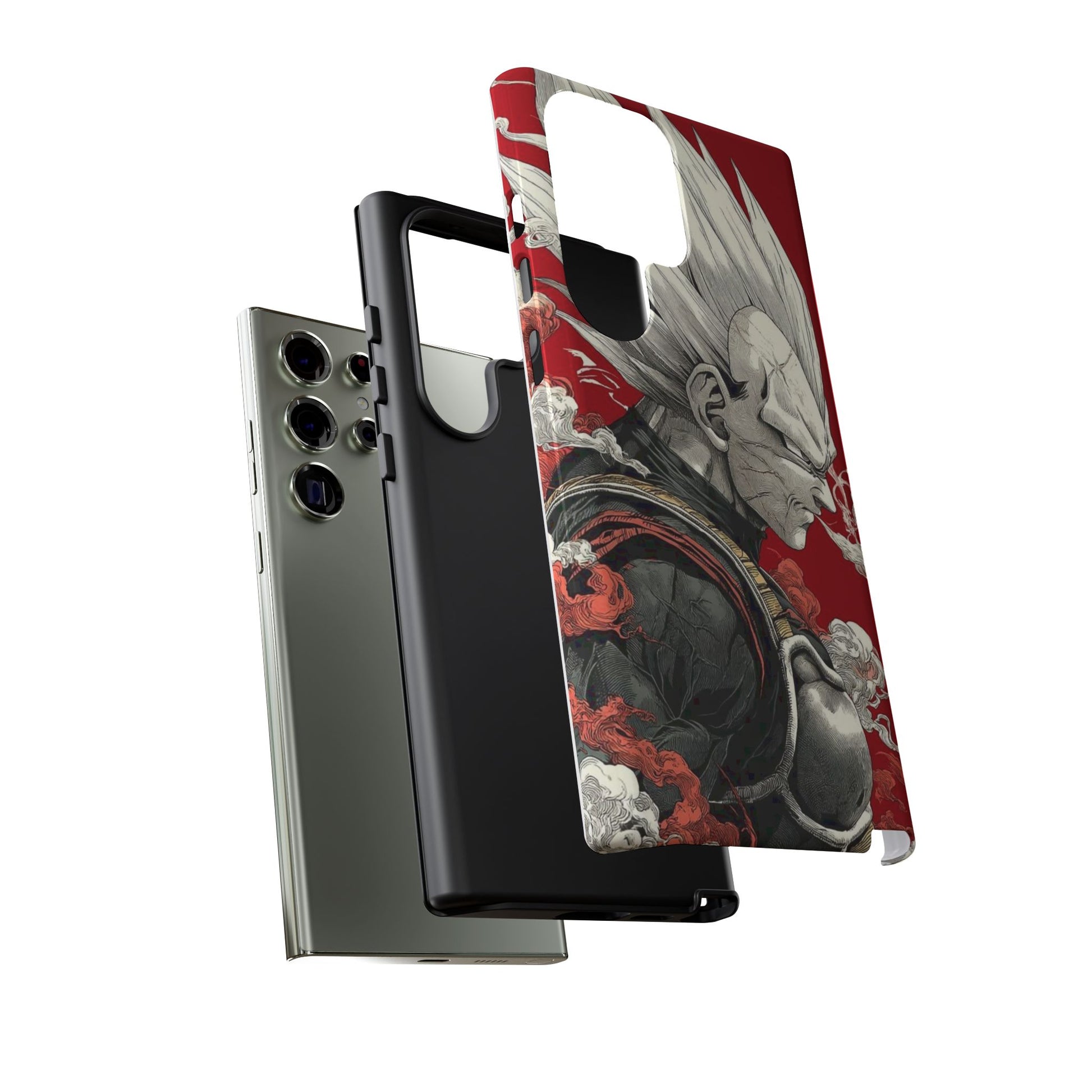 Dragon Ball Z Vegeta Anime Tough Cases for iPhones, Samsung, and Pixel