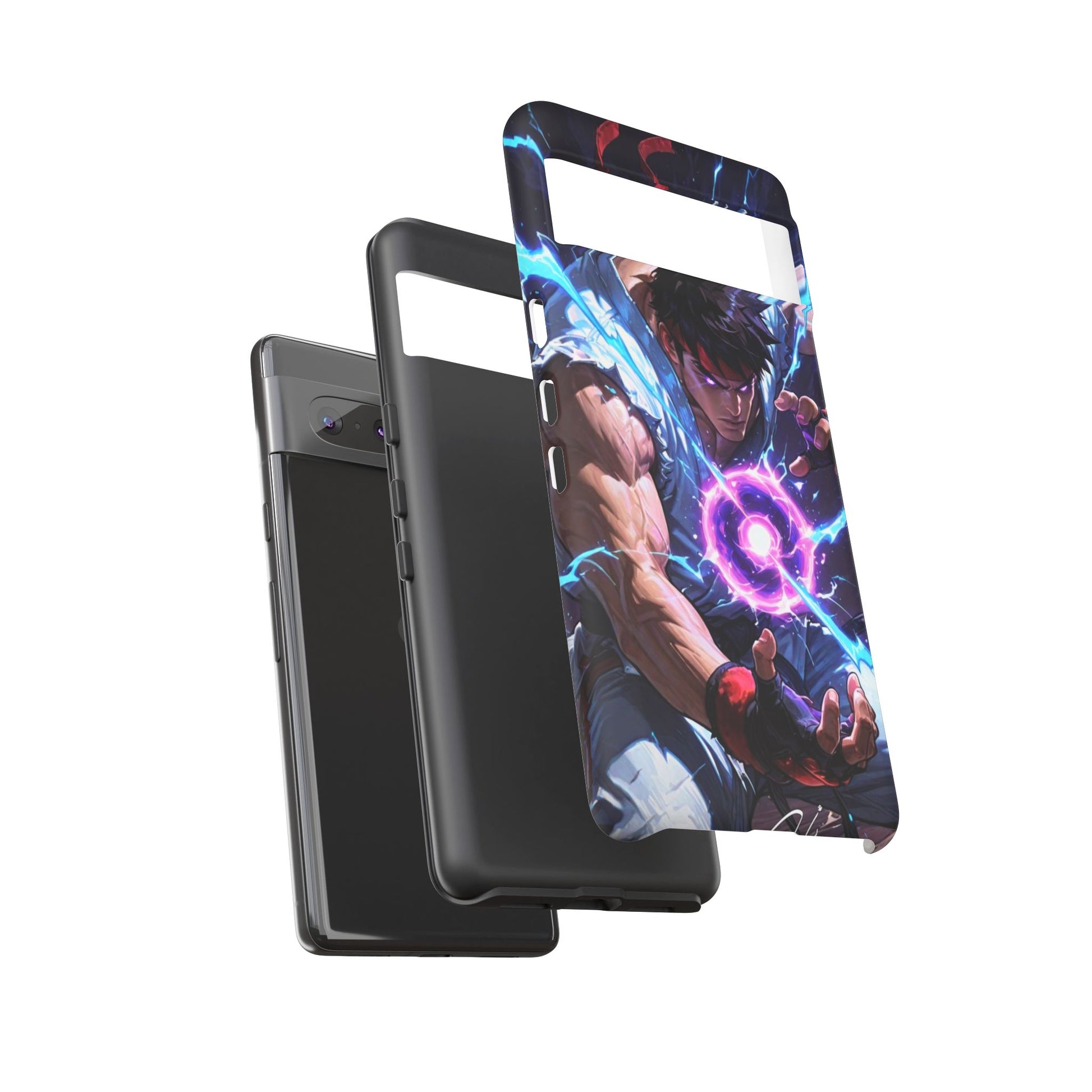 Street Fighter Ryu Gamer Art Tough Cases for iPhones, Samsung, and Pixel