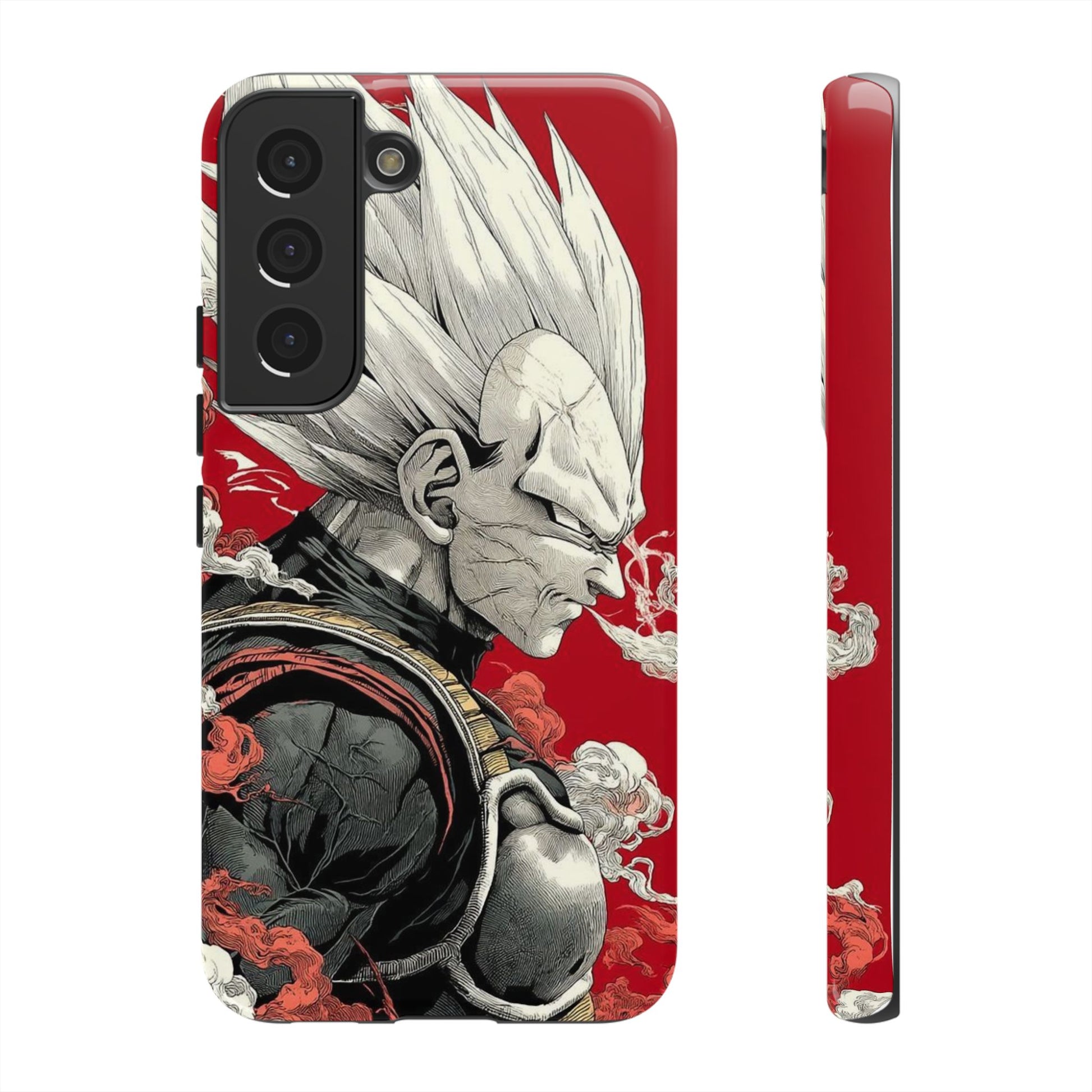 Dragon Ball Z Vegeta Anime Tough Cases for iPhones, Samsung, and Pixel