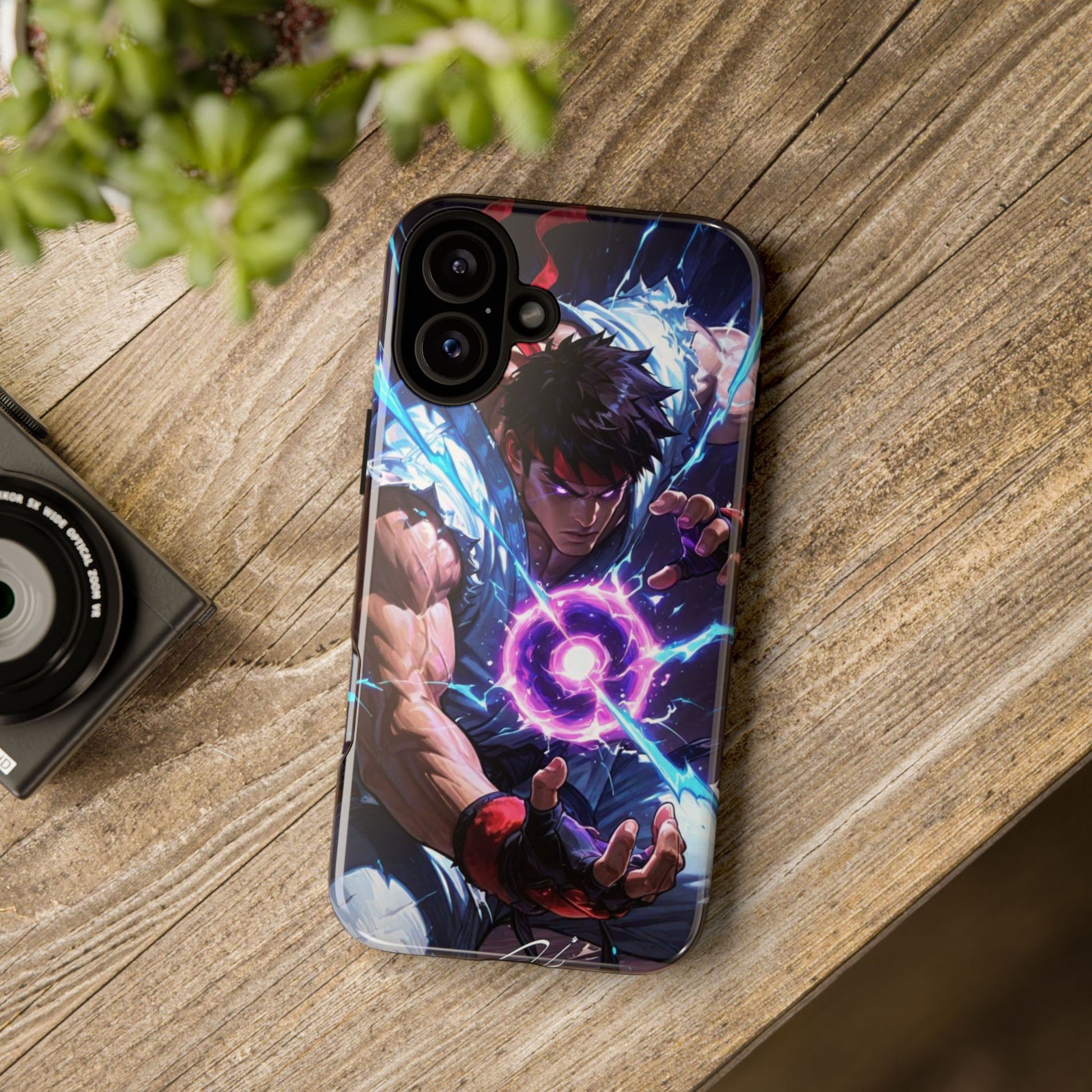 Street Fighter Ryu Gamer Art Tough Cases for iPhones, Samsung, and Pixel