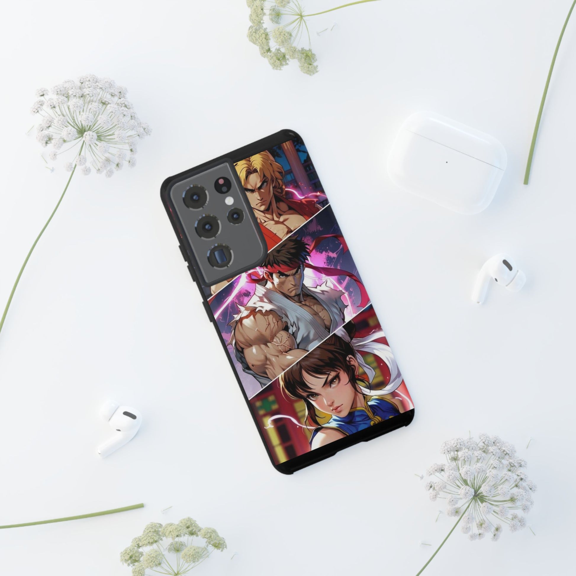 Street Fighter Gamer Theme Tough Cases for iPhones, Samsung, and Pixel