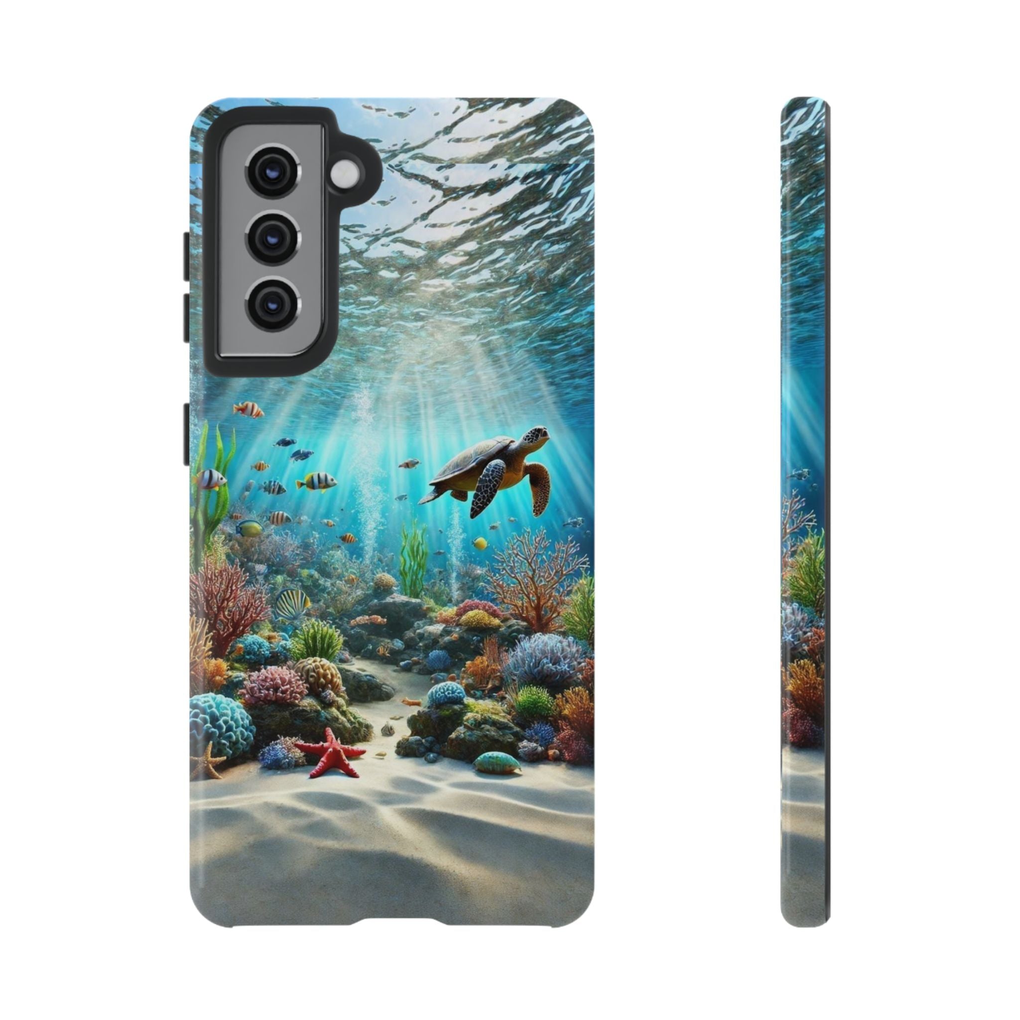 Under Sea Landscape Tough Cases for iPhones, Samsung, and Pixel