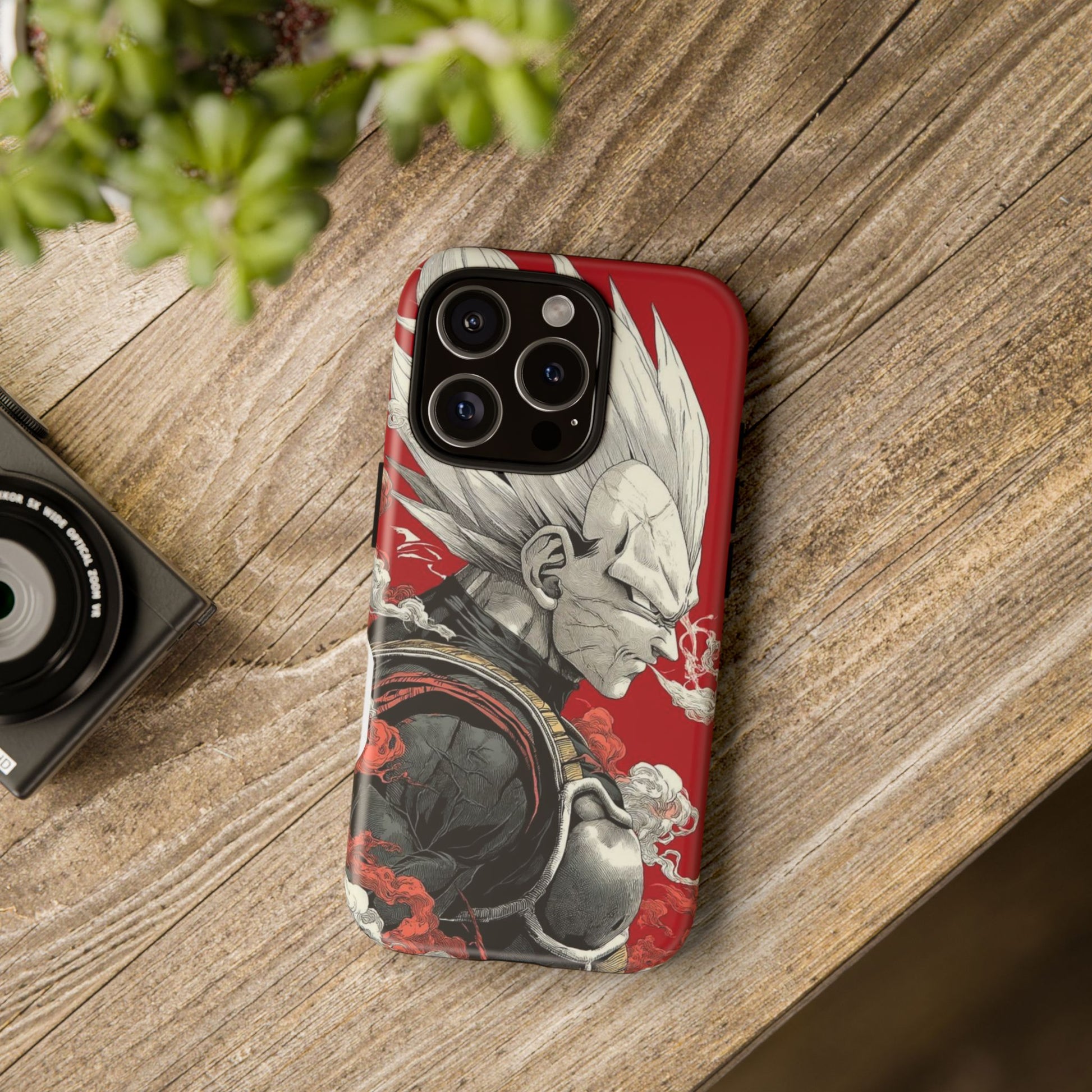 Dragon Ball Z Vegeta Anime Tough Cases for iPhones, Samsung, and Pixel