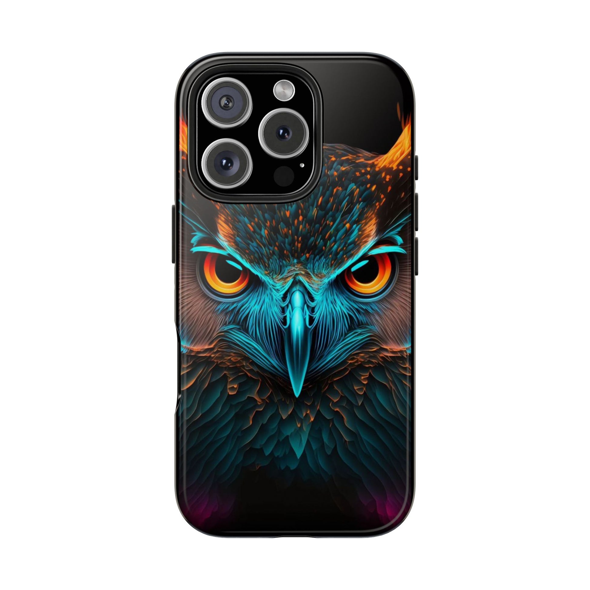 Neon Owl Theme Phone Cases for iPhones & Samsung Phones