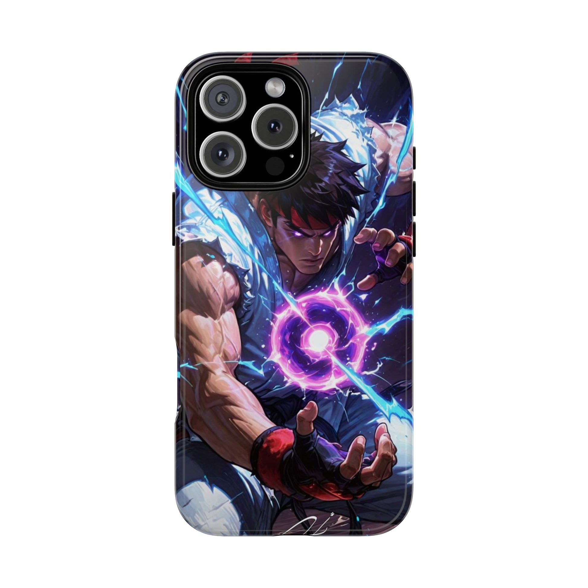 Street Fighter Ryu Gamer Art Tough Cases for iPhones, Samsung, and Pixel