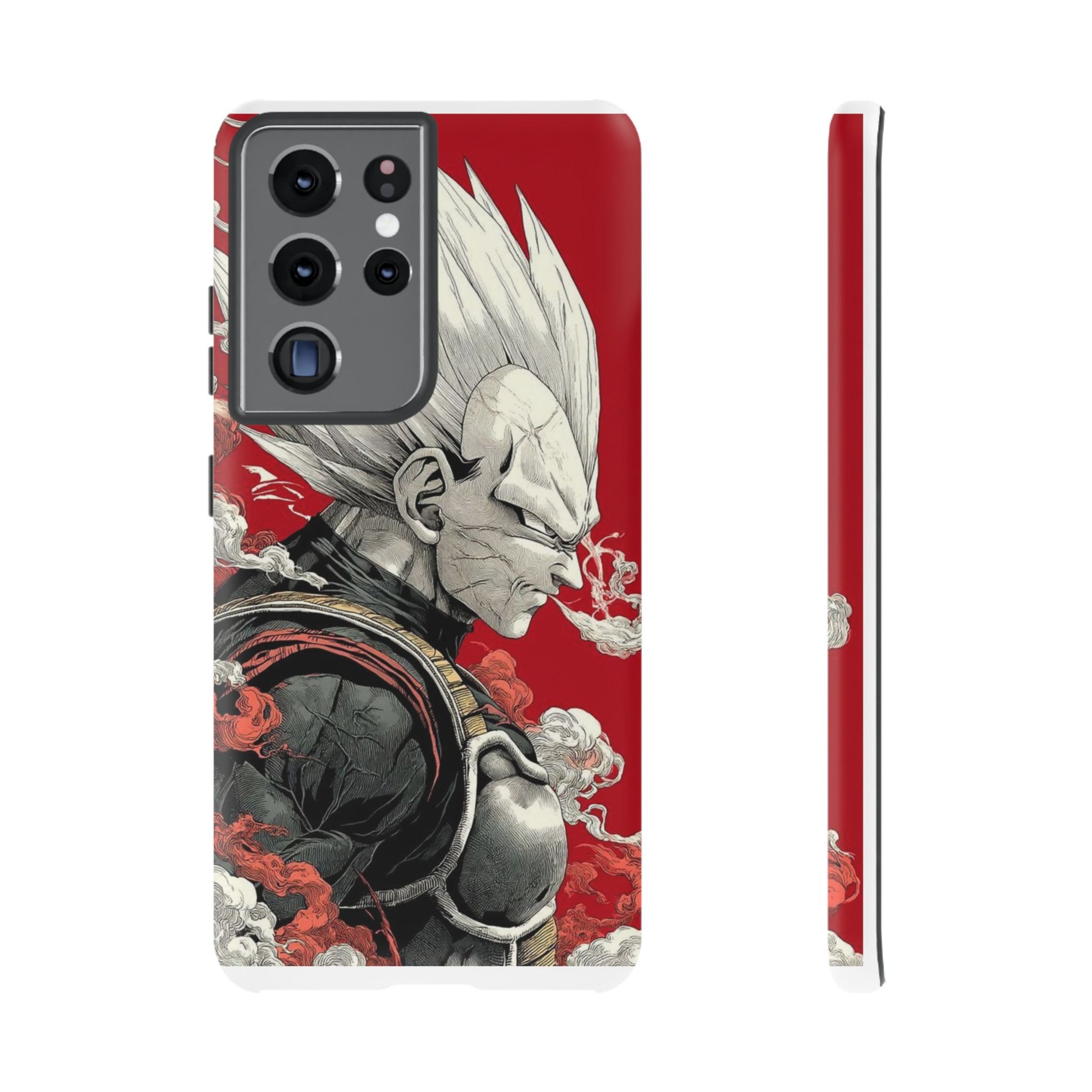 Dragon Ball Z Vegeta Anime Tough Cases for iPhones, Samsung, and Pixel
