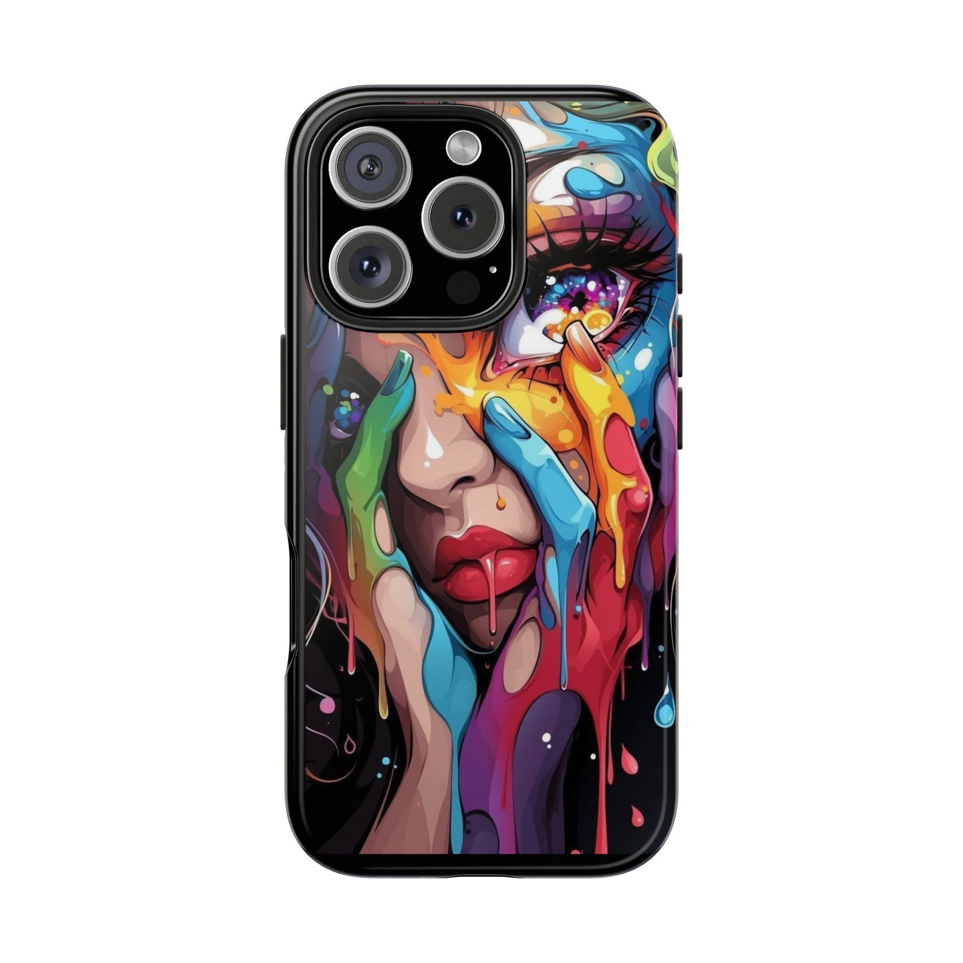 Sexy Girl Paint Drip Theme Phone Cases for Iphones & Samsung Phones