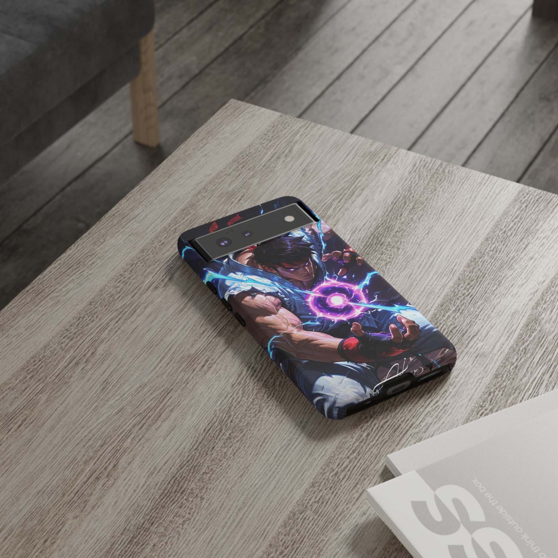 Street Fighter Ryu Gamer Art Tough Cases for iPhones, Samsung, and Pixel