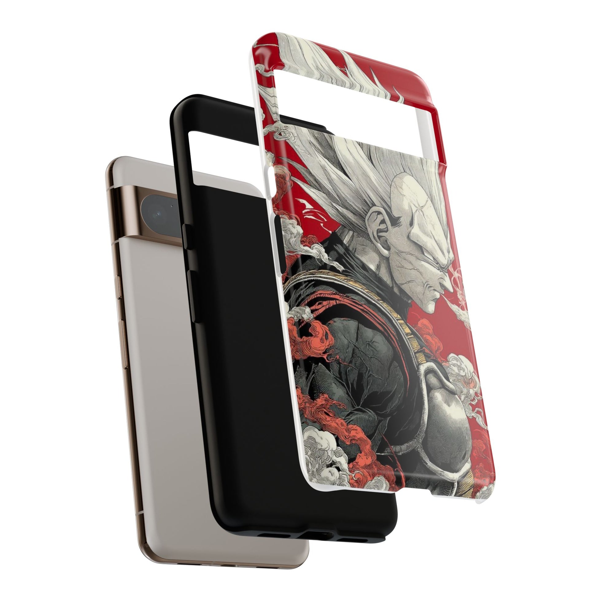 Dragon Ball Z Vegeta Anime Tough Cases for iPhones, Samsung, and Pixel