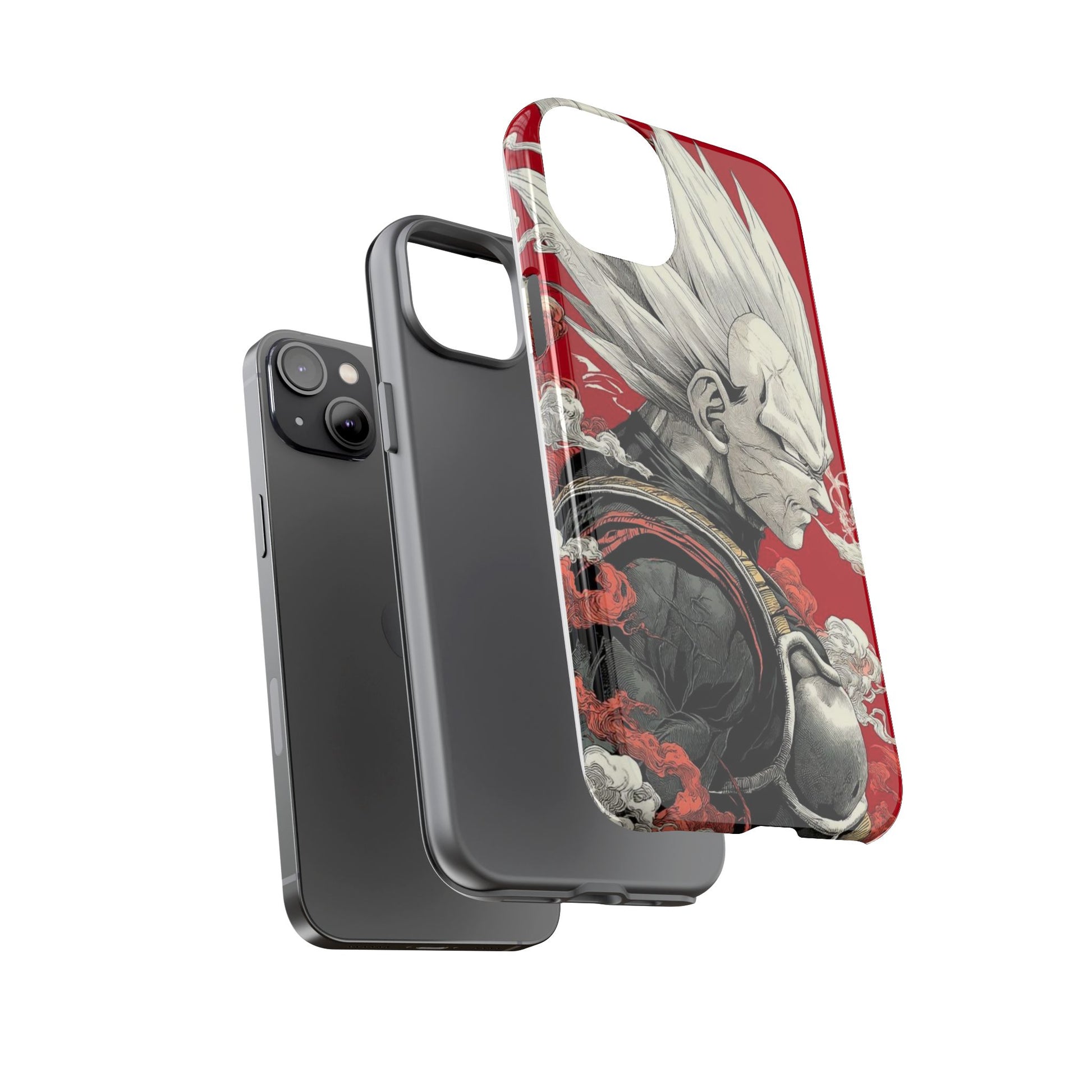Dragon Ball Z Vegeta Anime Tough Cases for iPhones, Samsung, and Pixel