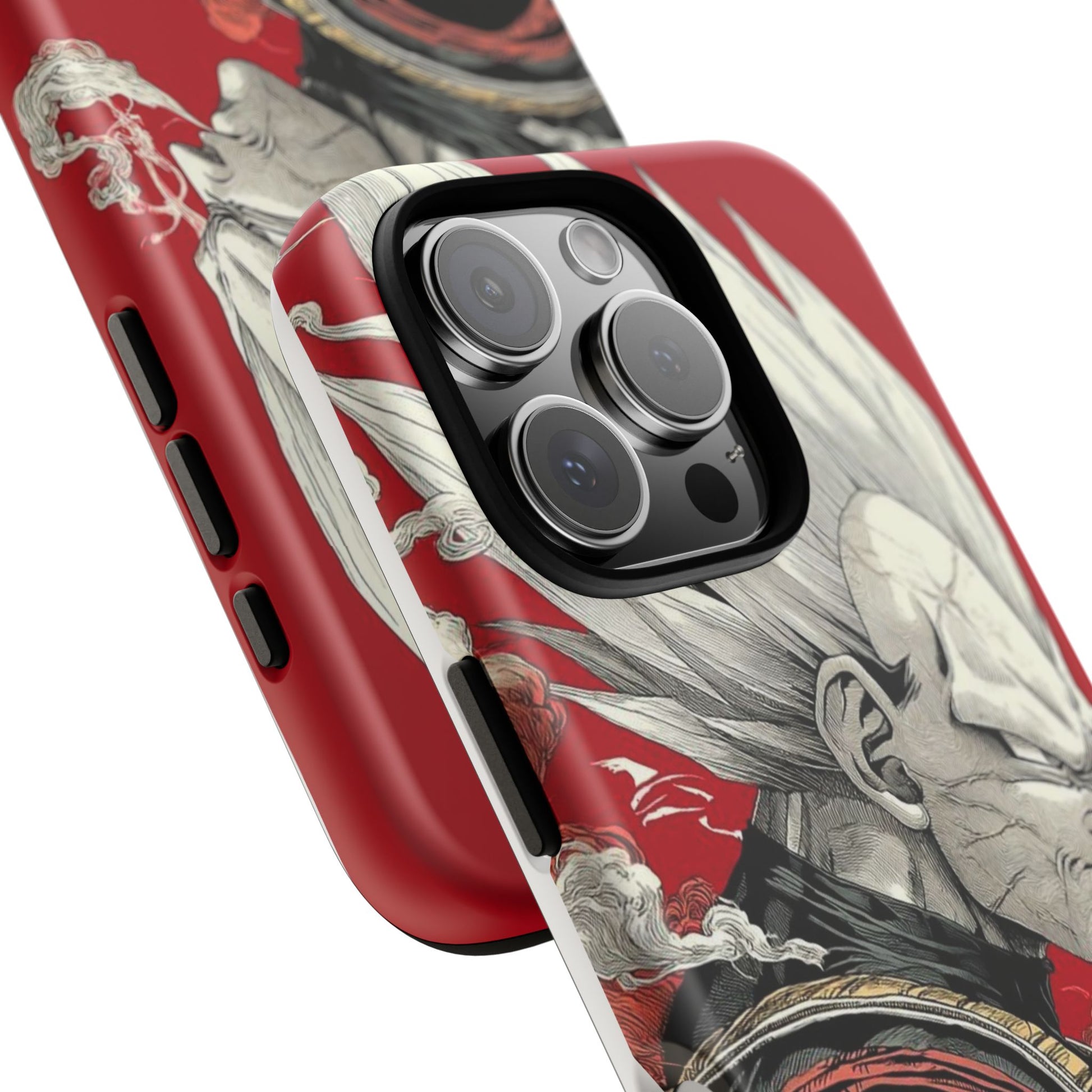 Dragon Ball Z Vegeta Anime Tough Cases for iPhones, Samsung, and Pixel