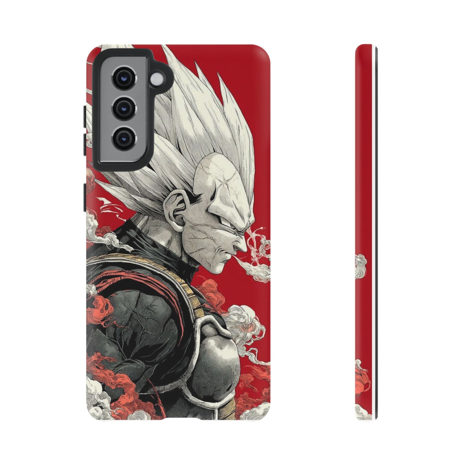 Dragon Ball Z Vegeta Anime Tough Cases for iPhones, Samsung, and Pixel