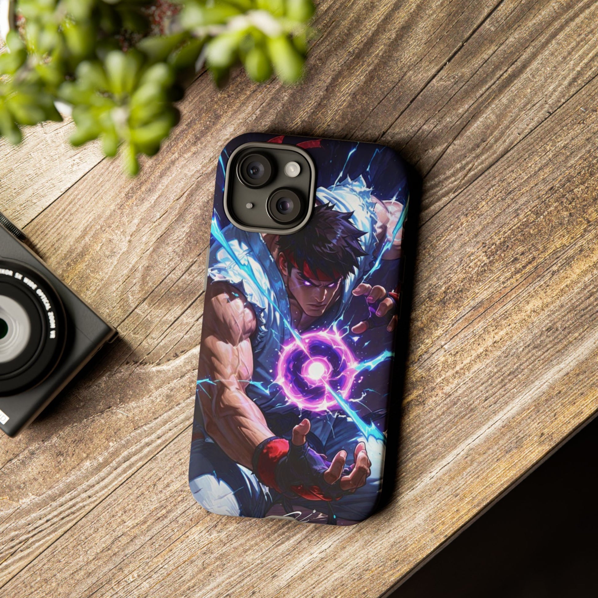 Street Fighter Ryu Gamer Art Tough Cases for iPhones, Samsung, and Pixel