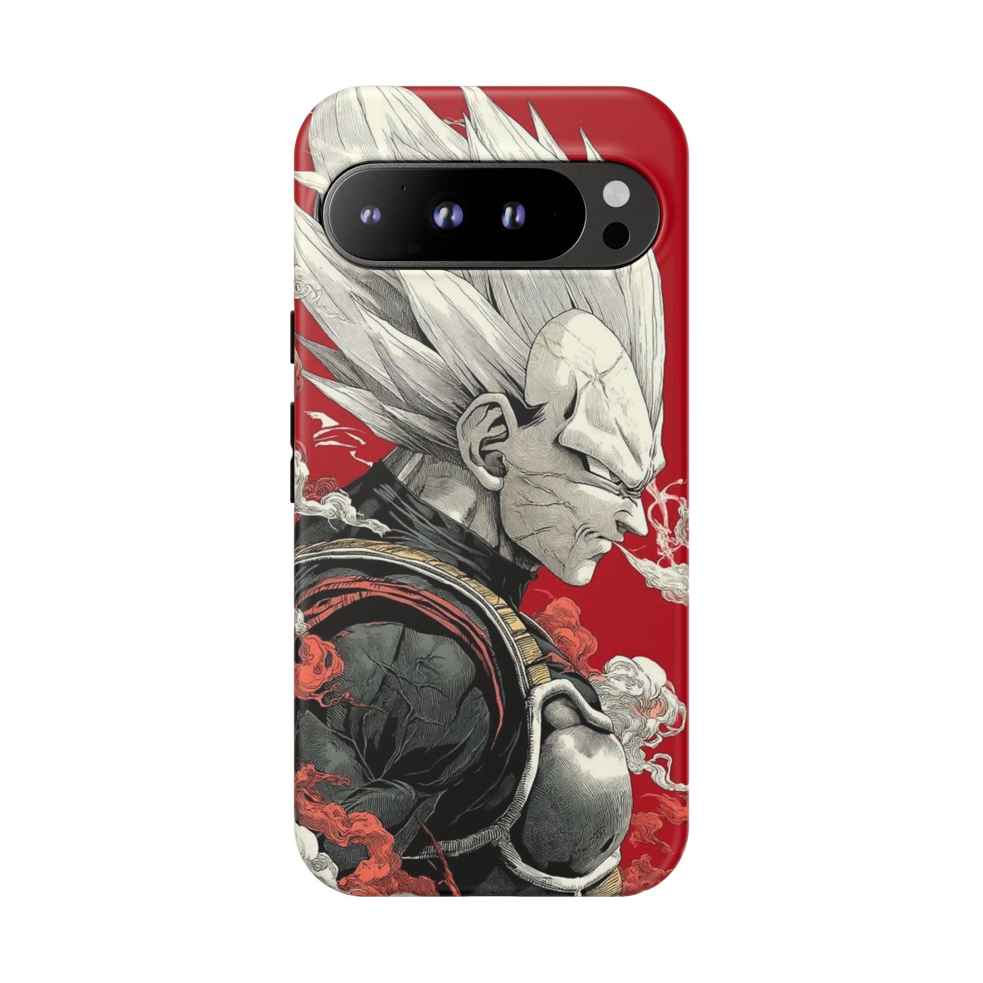 Dragon Ball Z Vegeta Anime Tough Cases for iPhones, Samsung, and Pixel