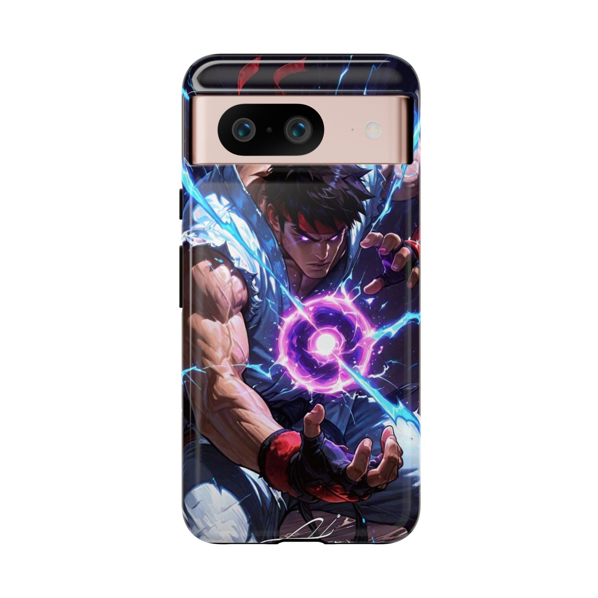 Street Fighter Ryu Gamer Art Tough Cases for iPhones, Samsung, and Pixel