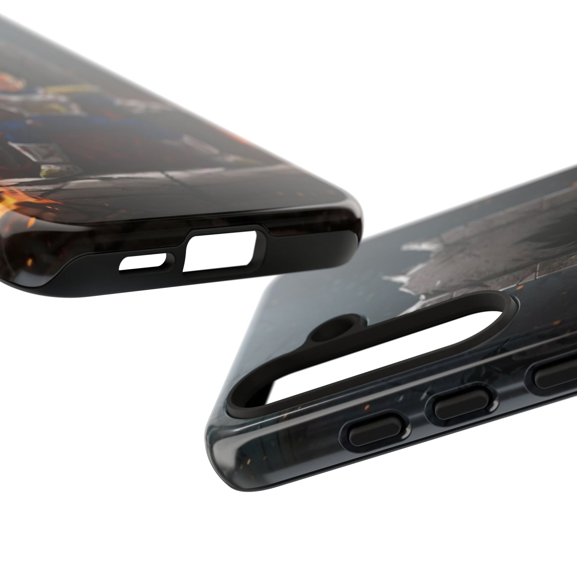 Vegeta on Throne DBZ Theme Tough Cases for iPhones, Samsung, and Pixel