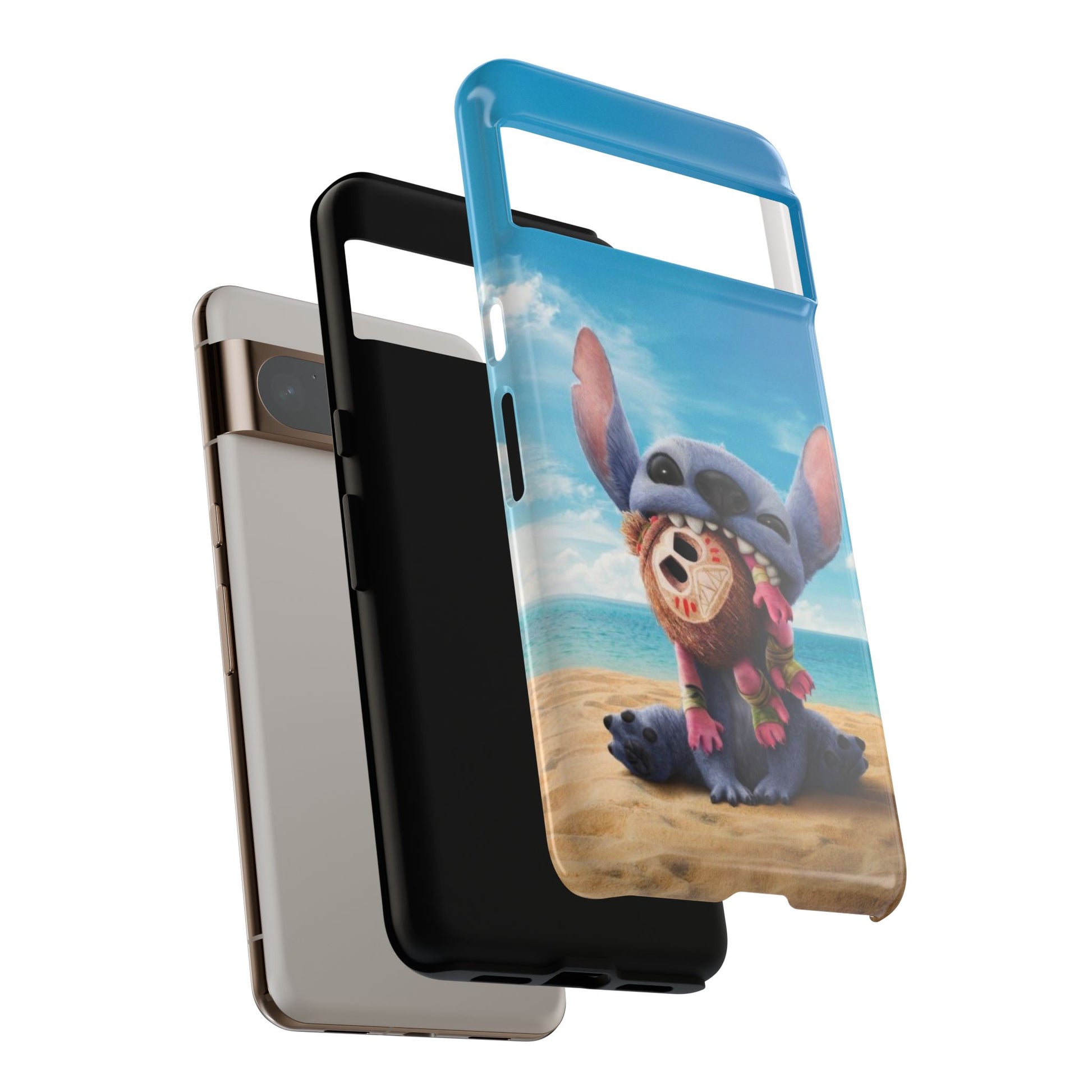 Stitch Beach Sunset Landscape Phone Case for iPhone, Samsung Galaxy, & Pixel Phones