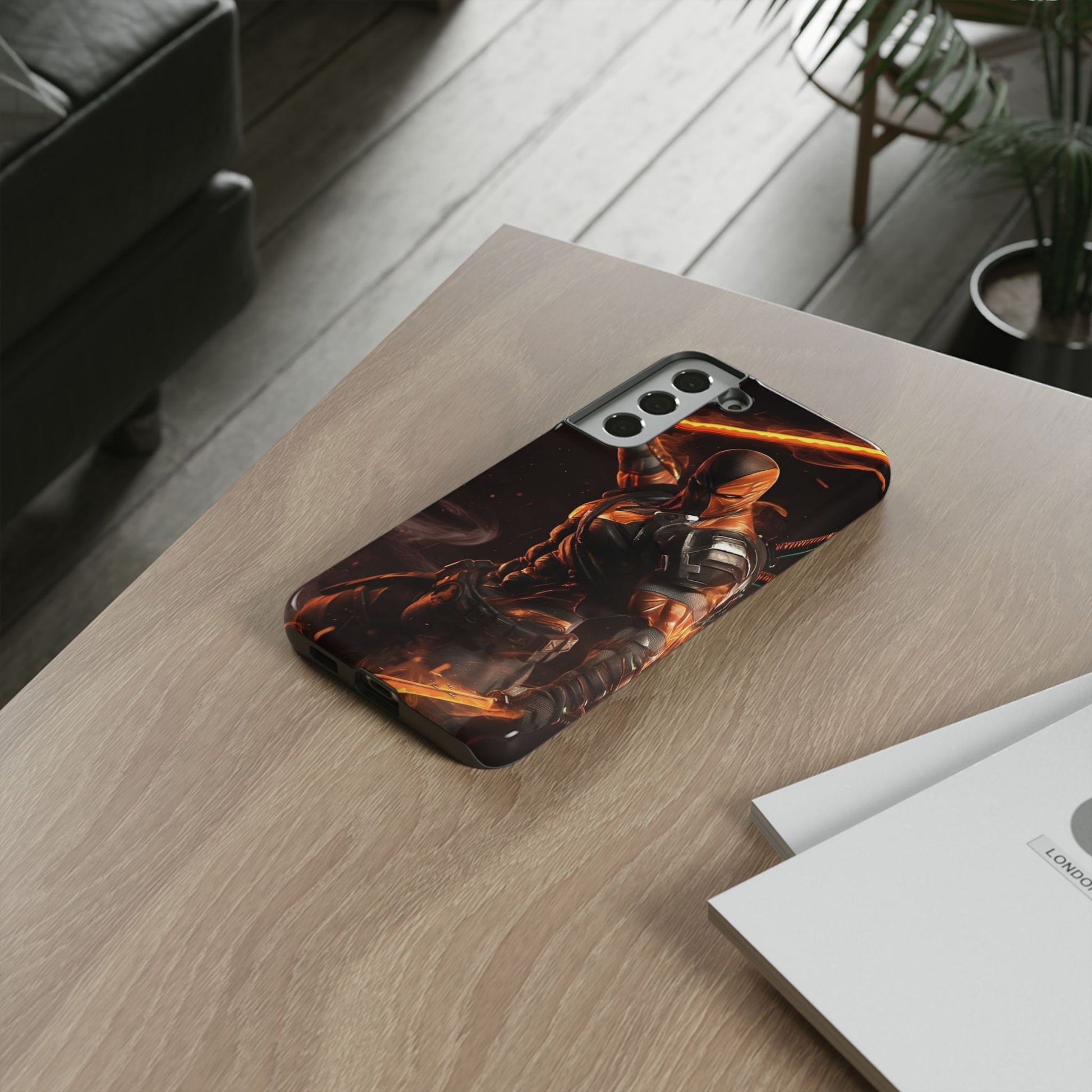 DC Comics Death Stroke Tough Cases for iPhones, Samsung, and Pixel
