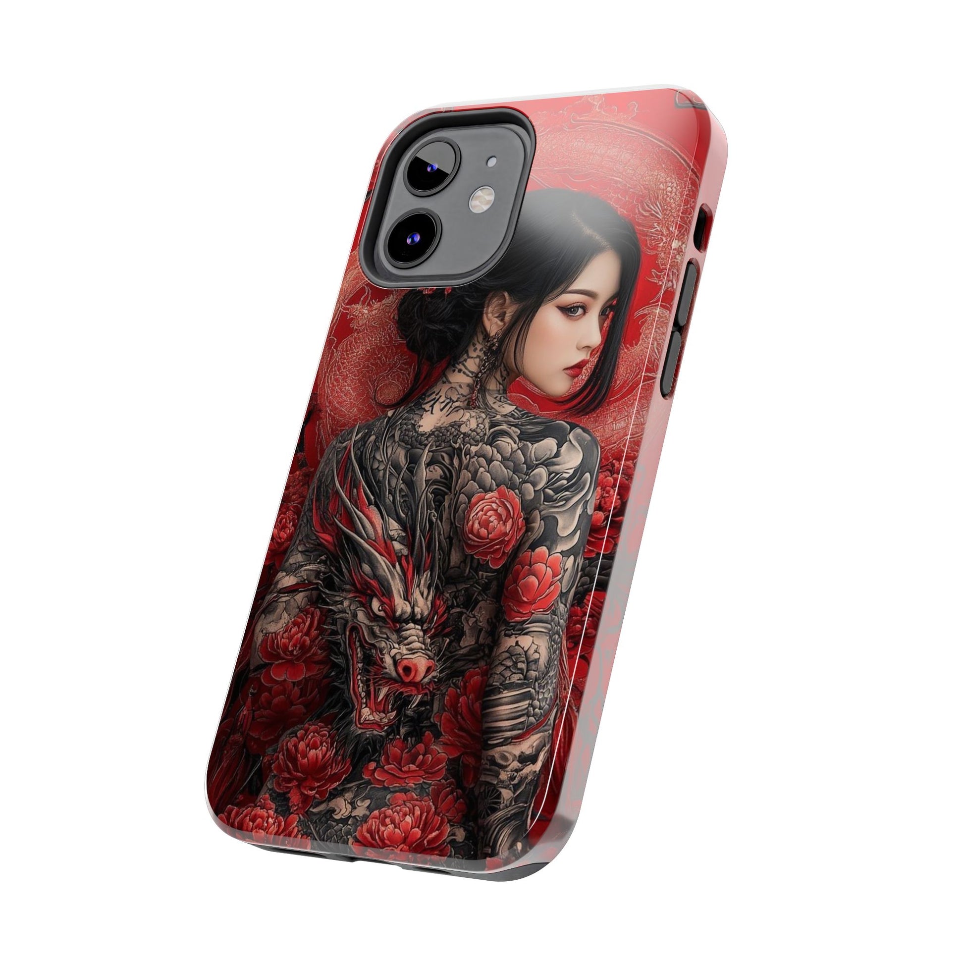 Japanese Geisha Tattooed Girl Phone Cases for Iphones & Samsung Durable