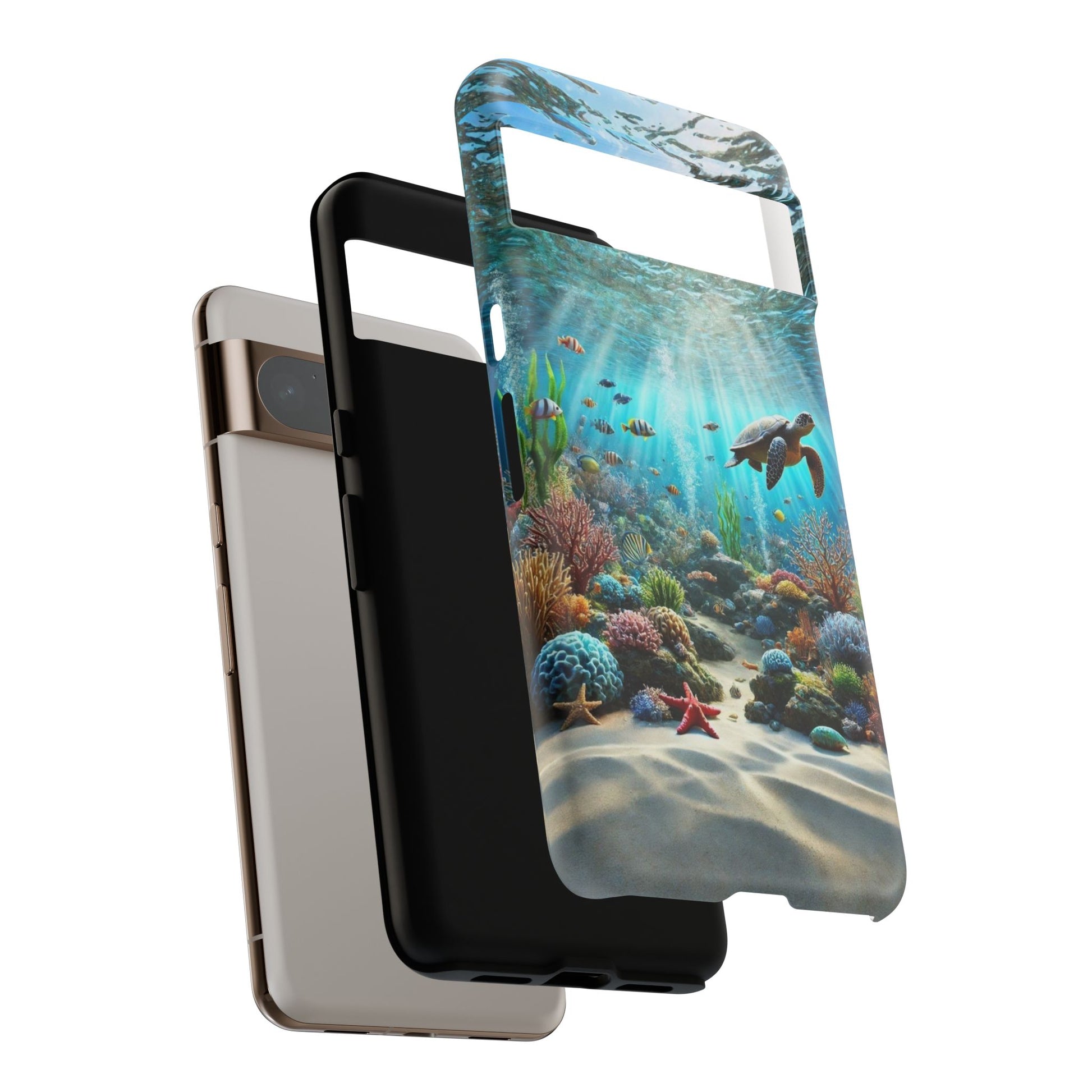 Under Sea Landscape Tough Cases for iPhones, Samsung, and Pixel