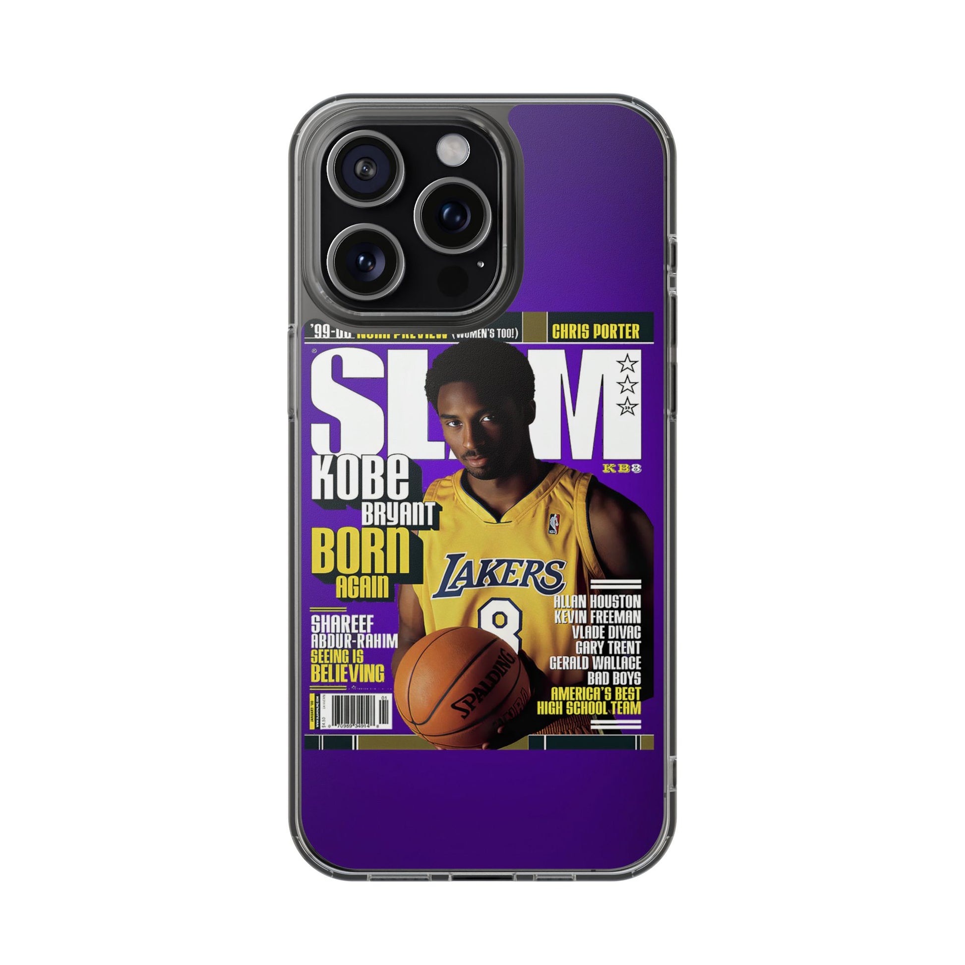 SLAM Cover Kobe Basketball Inspired design Clear Phone Cases